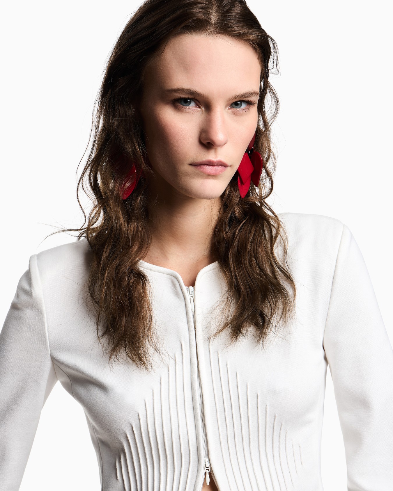 Chaqueta con tirantes de punto Milano  Diapositiva 4