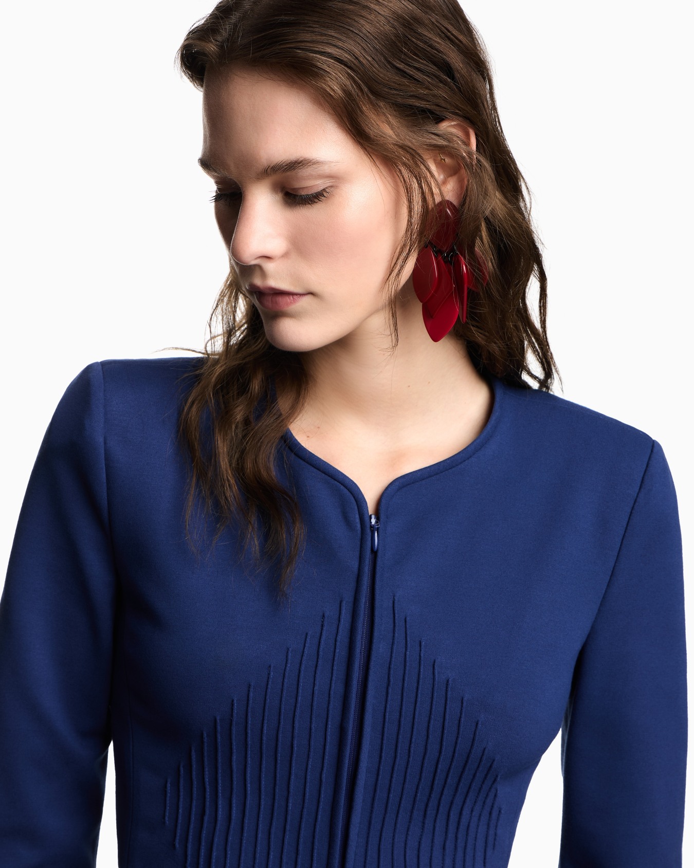 Milano-stitch jacket with shoulder pads  Slide 4