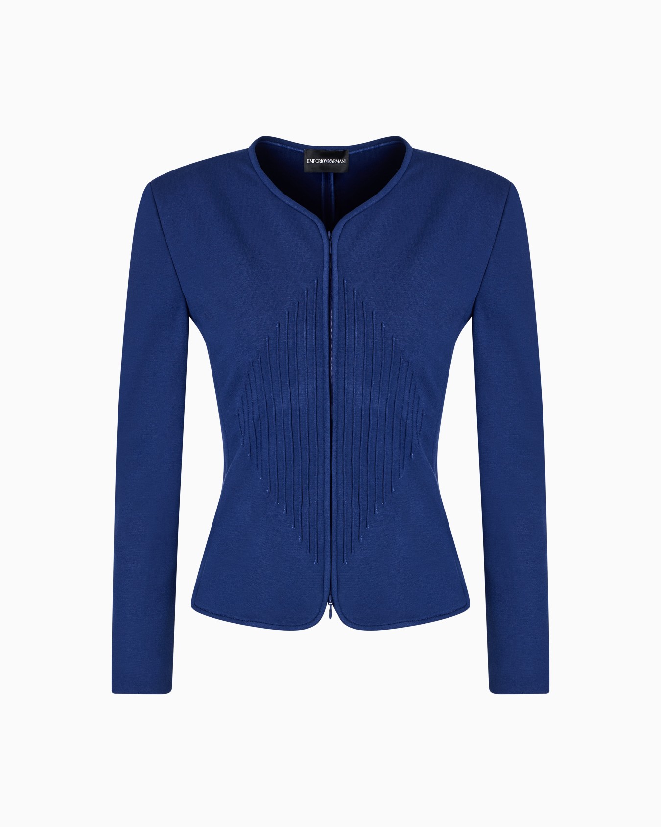 Milano-stitch jacket with shoulder pads  Slide 0
