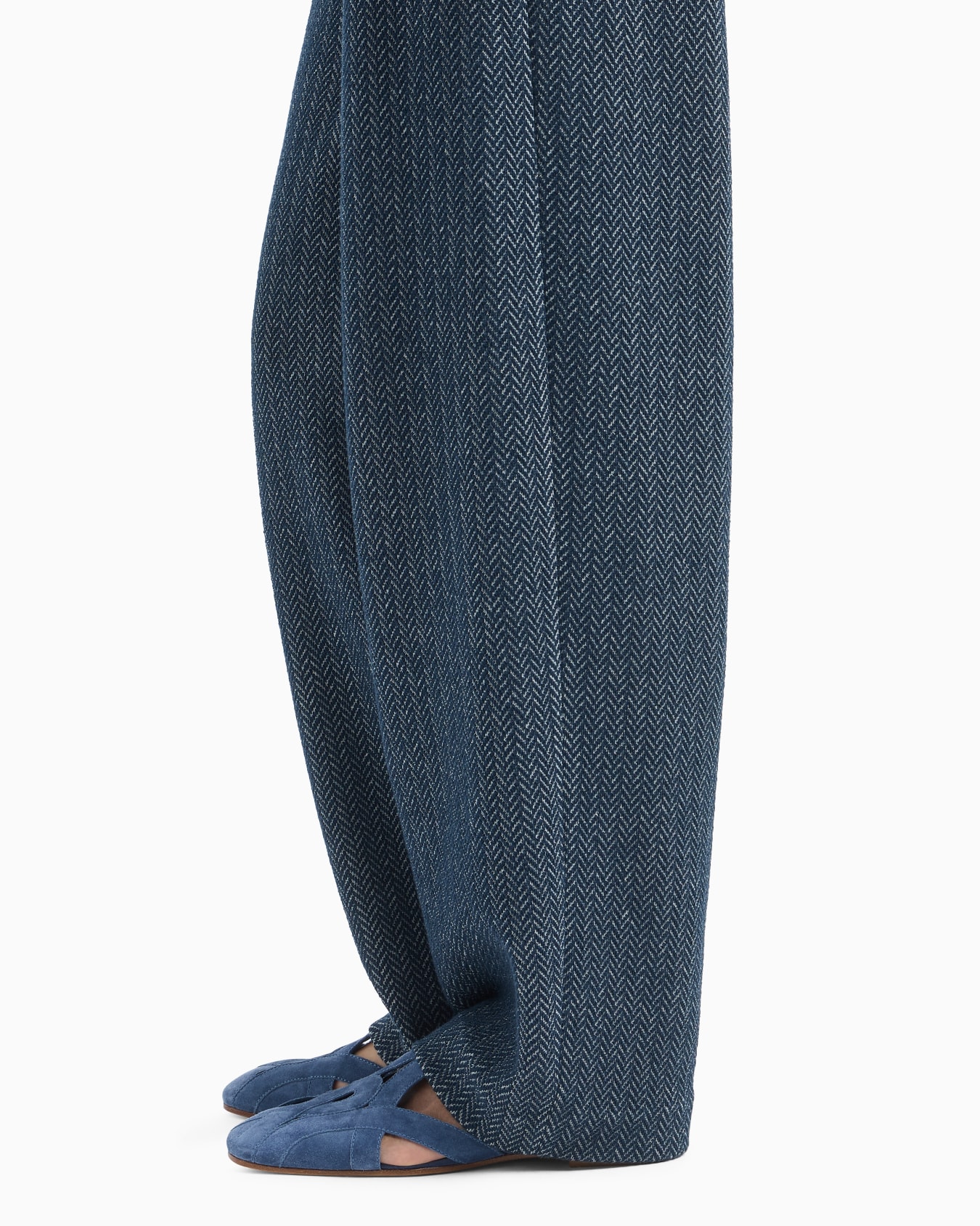 Chevron-motif jersey trousers Slide 4