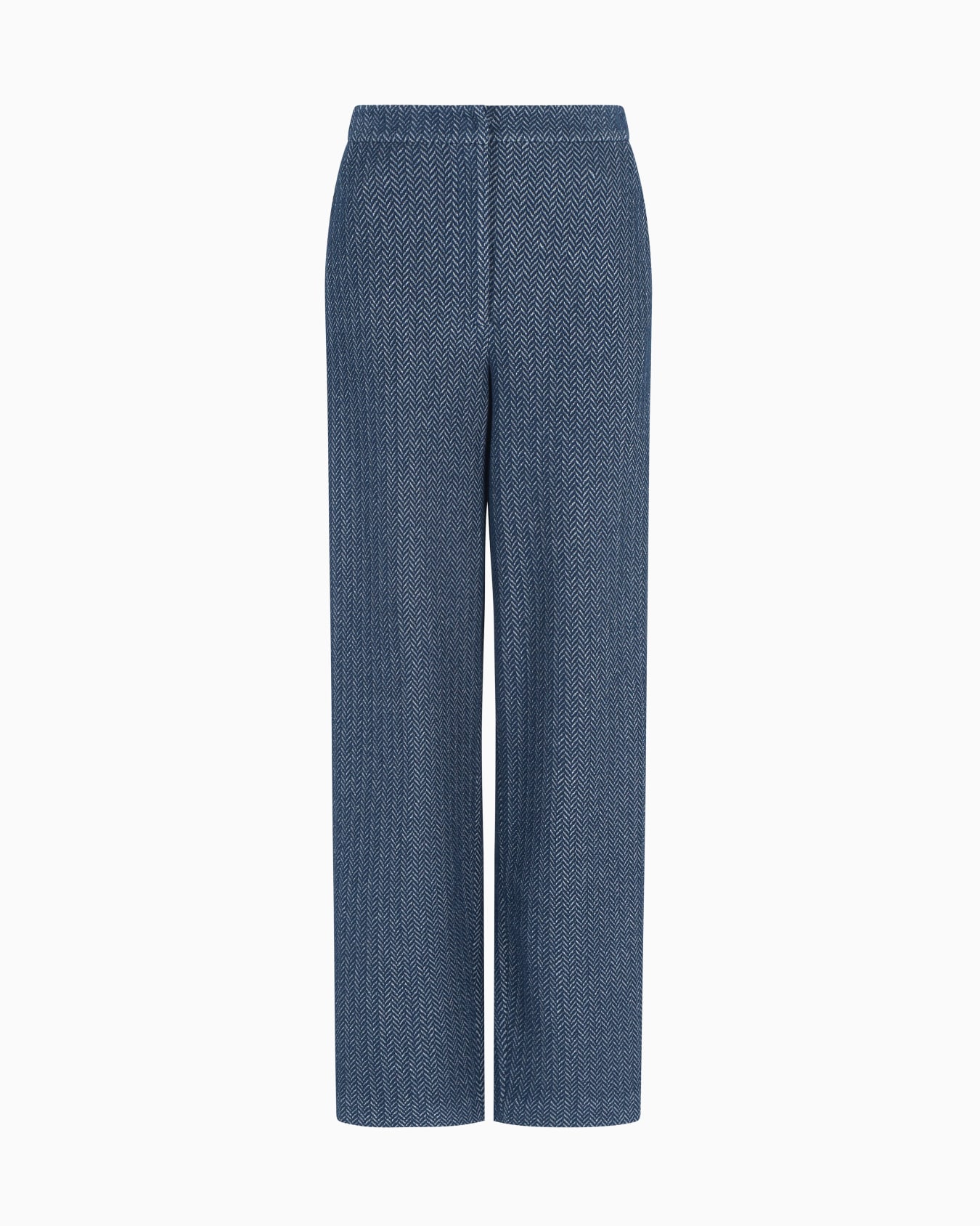 Chevron-motif jersey trousers Slide 0