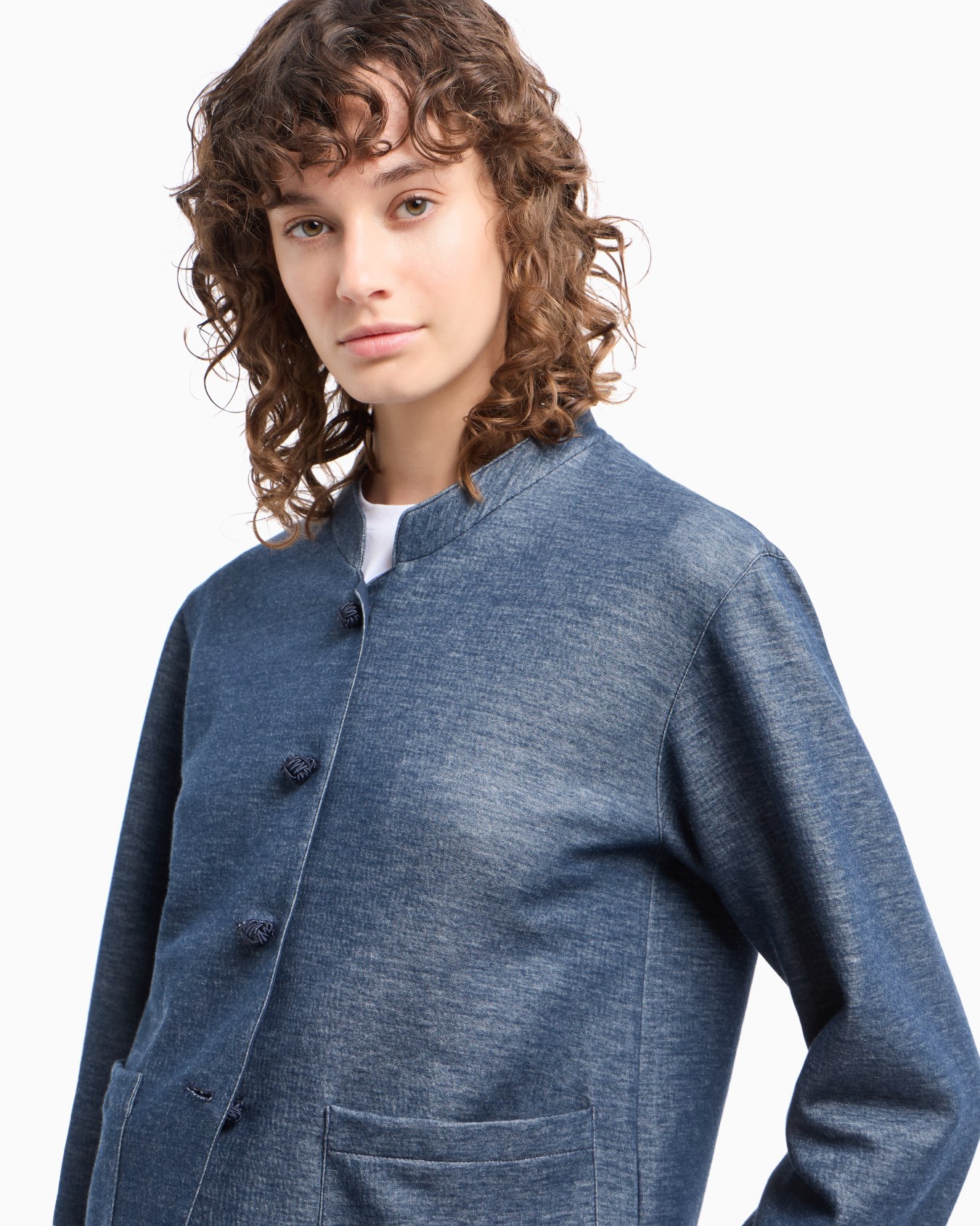 Guru-collared, double-jersey jacket Slide 5