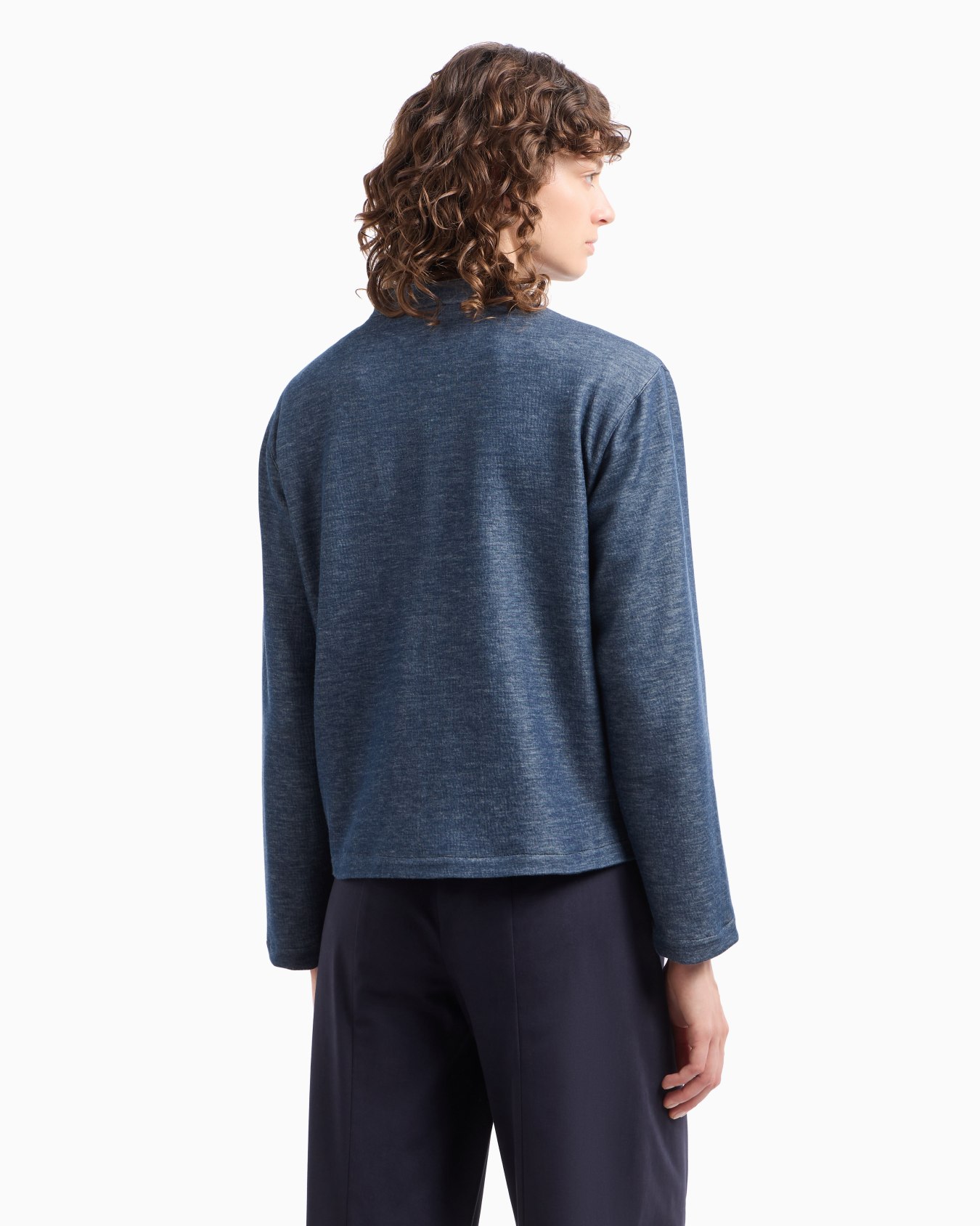 Guru-collared, double-jersey jacket Slide 3
