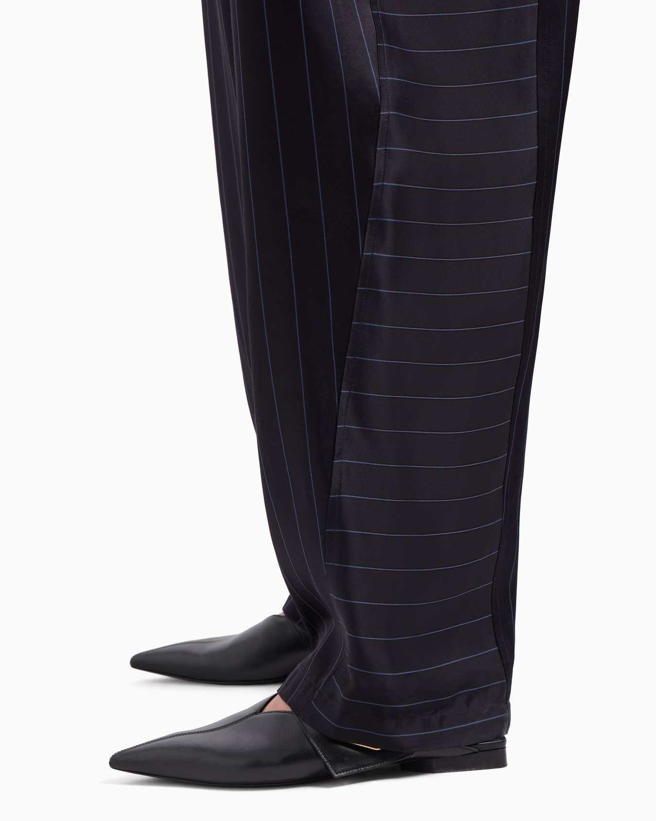 Pantalones en mezcla de acetato a rayas Dawn to Dusk Diapositiva 5