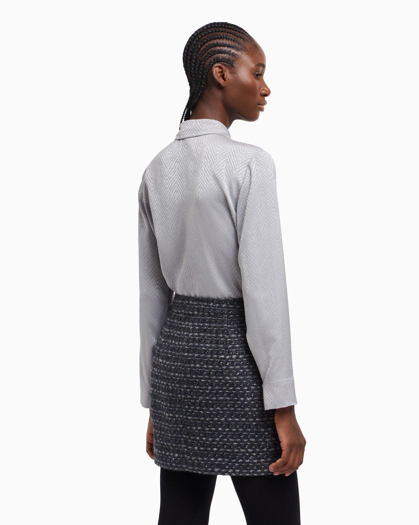 Shirt with chevron motif print Slide 3