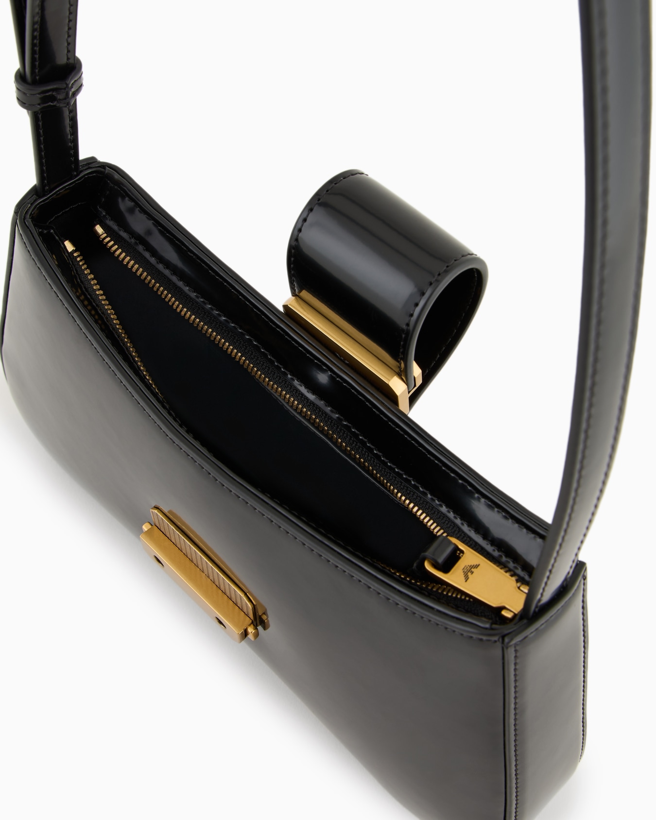 Hobo shoulder bag with logo buckle Slide 3