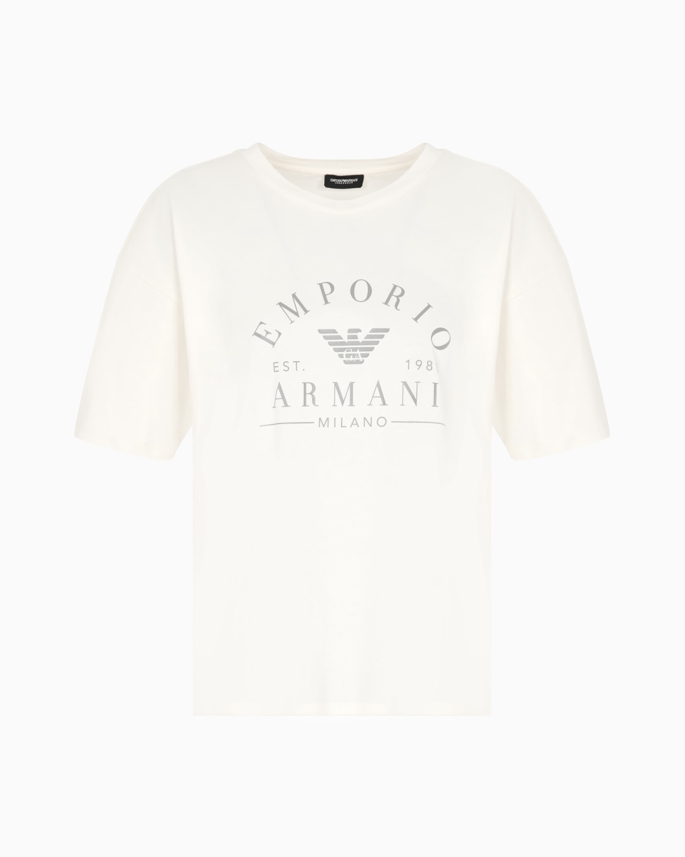ASV Iconic organic-cotton loungewear T-shirt with logo band Slide 0
