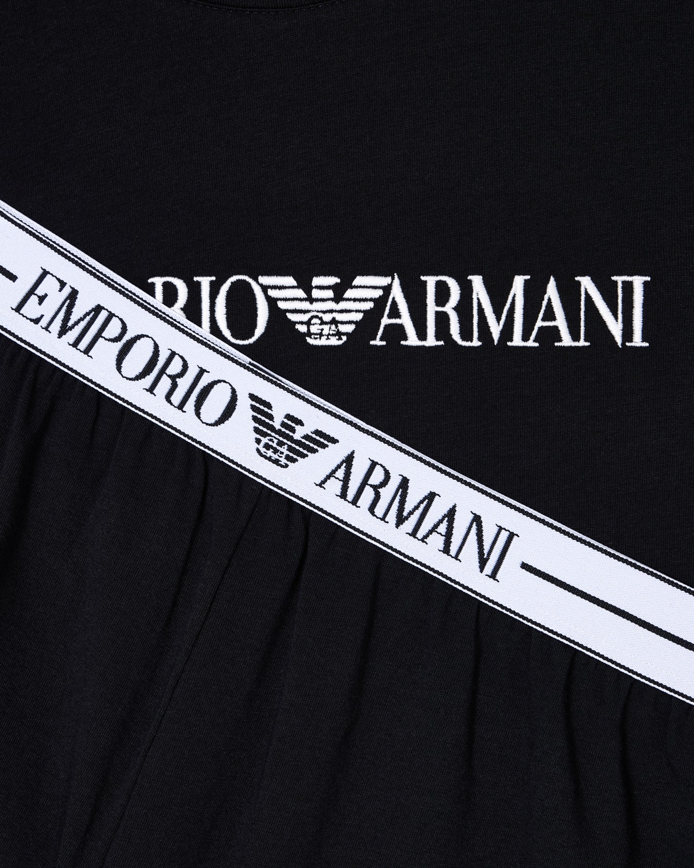 ASV organic-cotton pyjamas with logo underband Slide 1