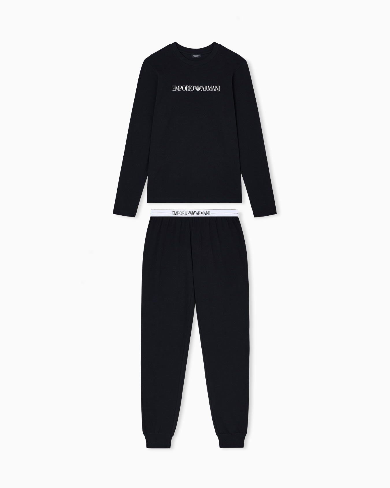 ASV organic-cotton pyjamas with logo underband Slide 0