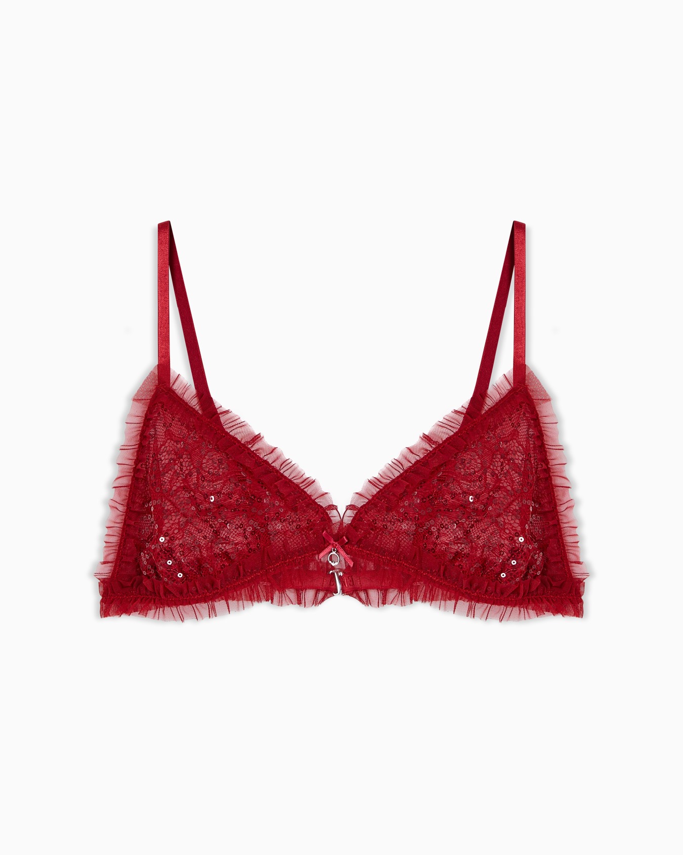 Sequins lace triangle bra Slide 0