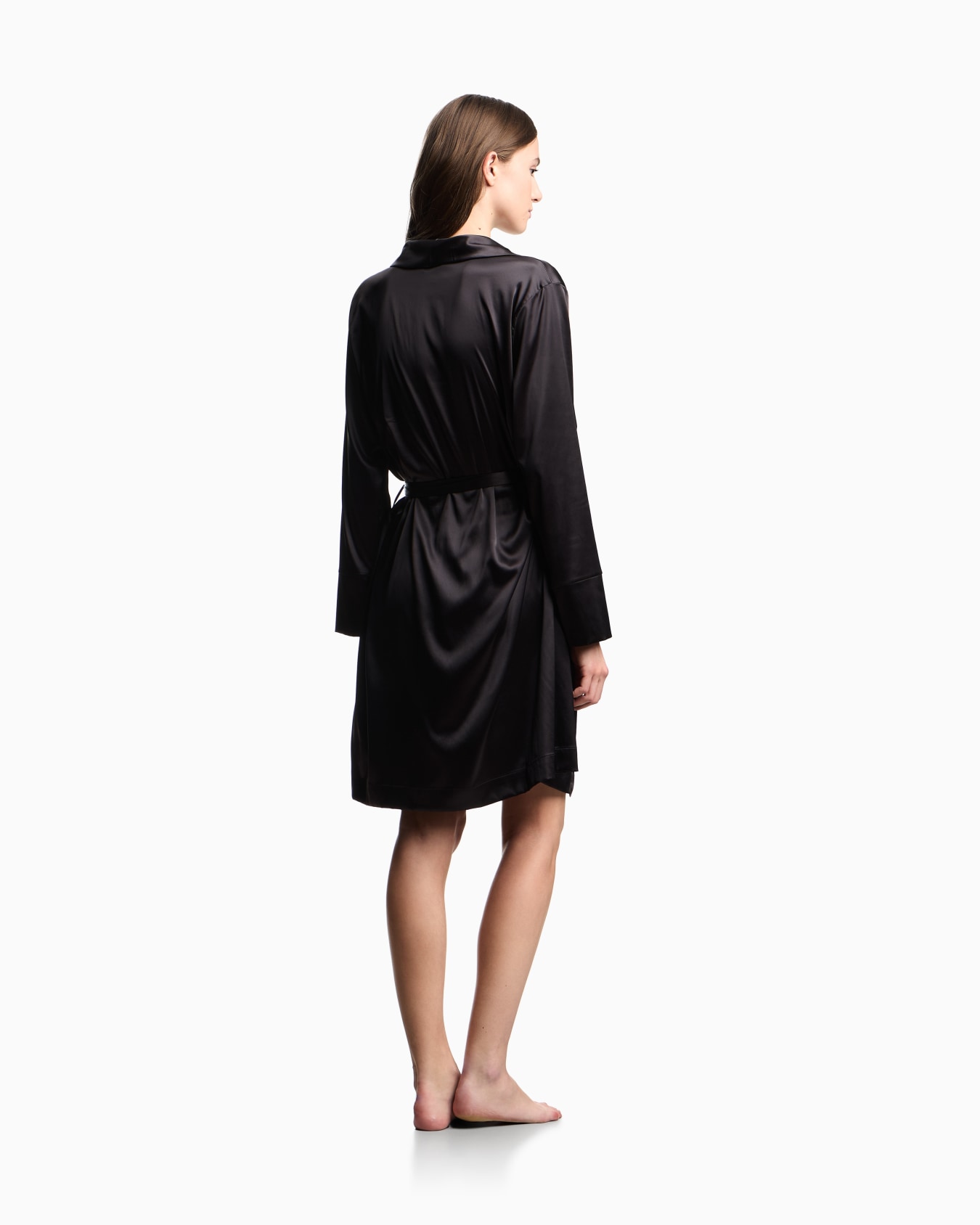 Satin loungewear robe Slide 2