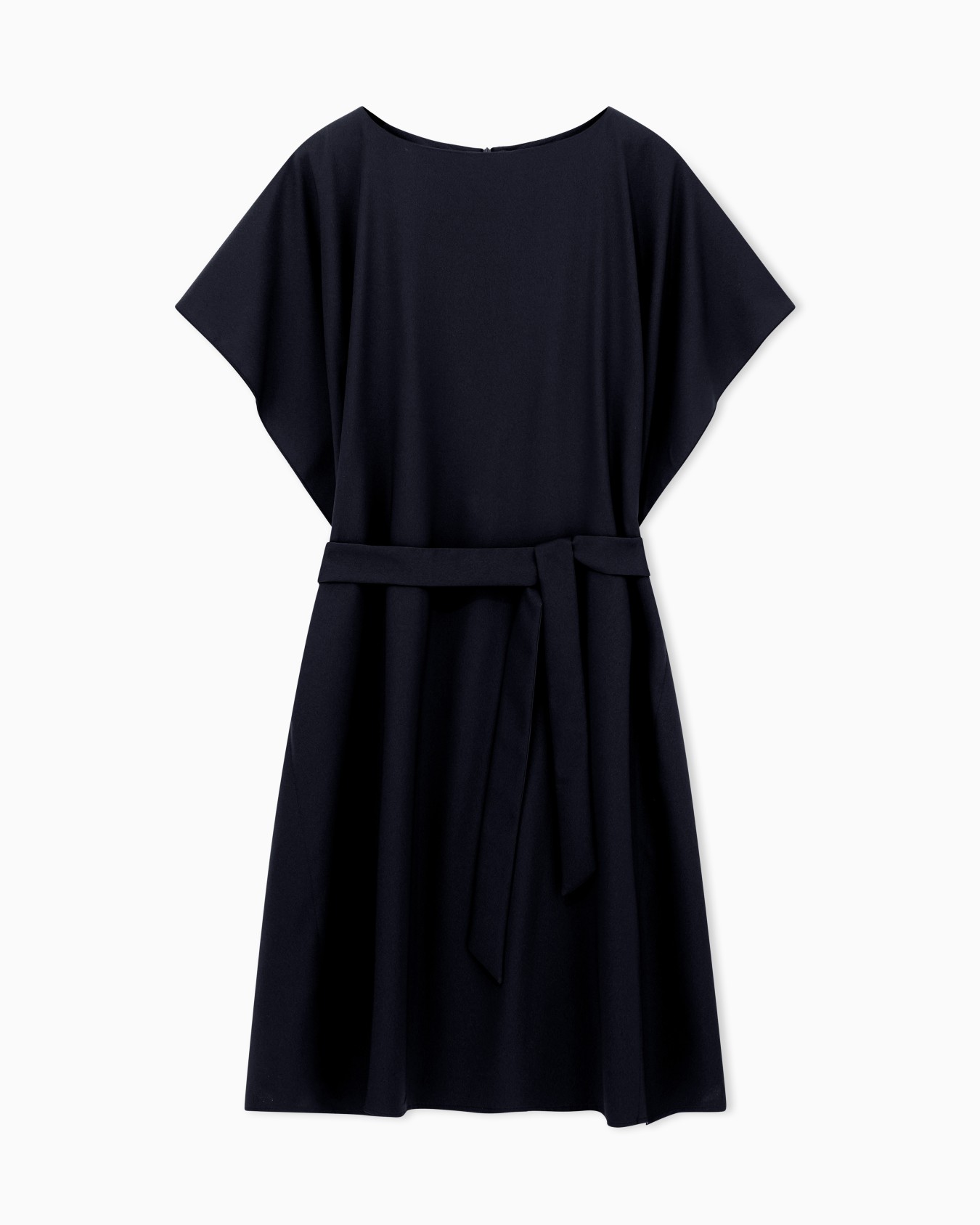 Vestido con fajín de crepé de satén  Diapositiva 0