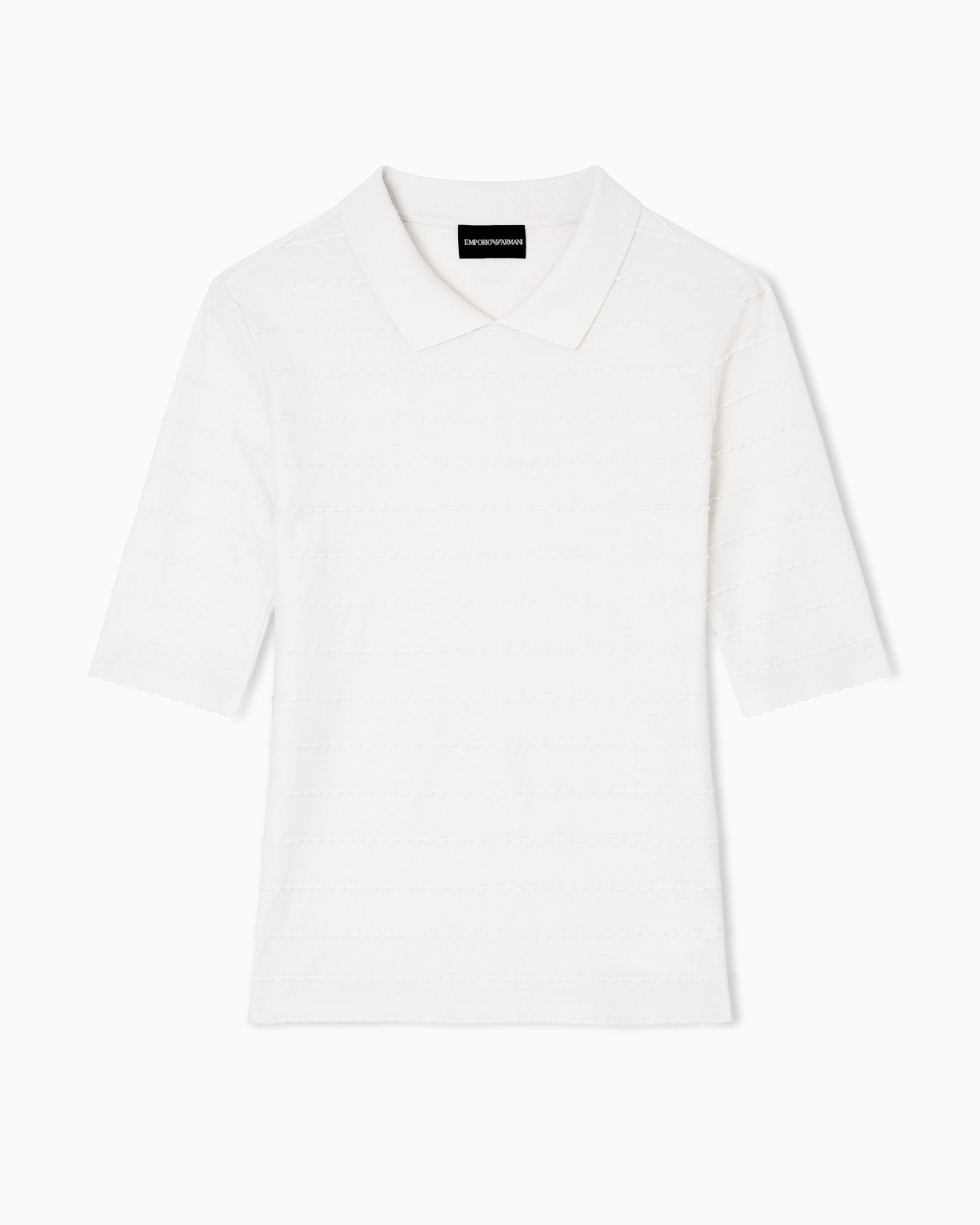 Polo en jersey avec détails en dentelle Diapositive 0