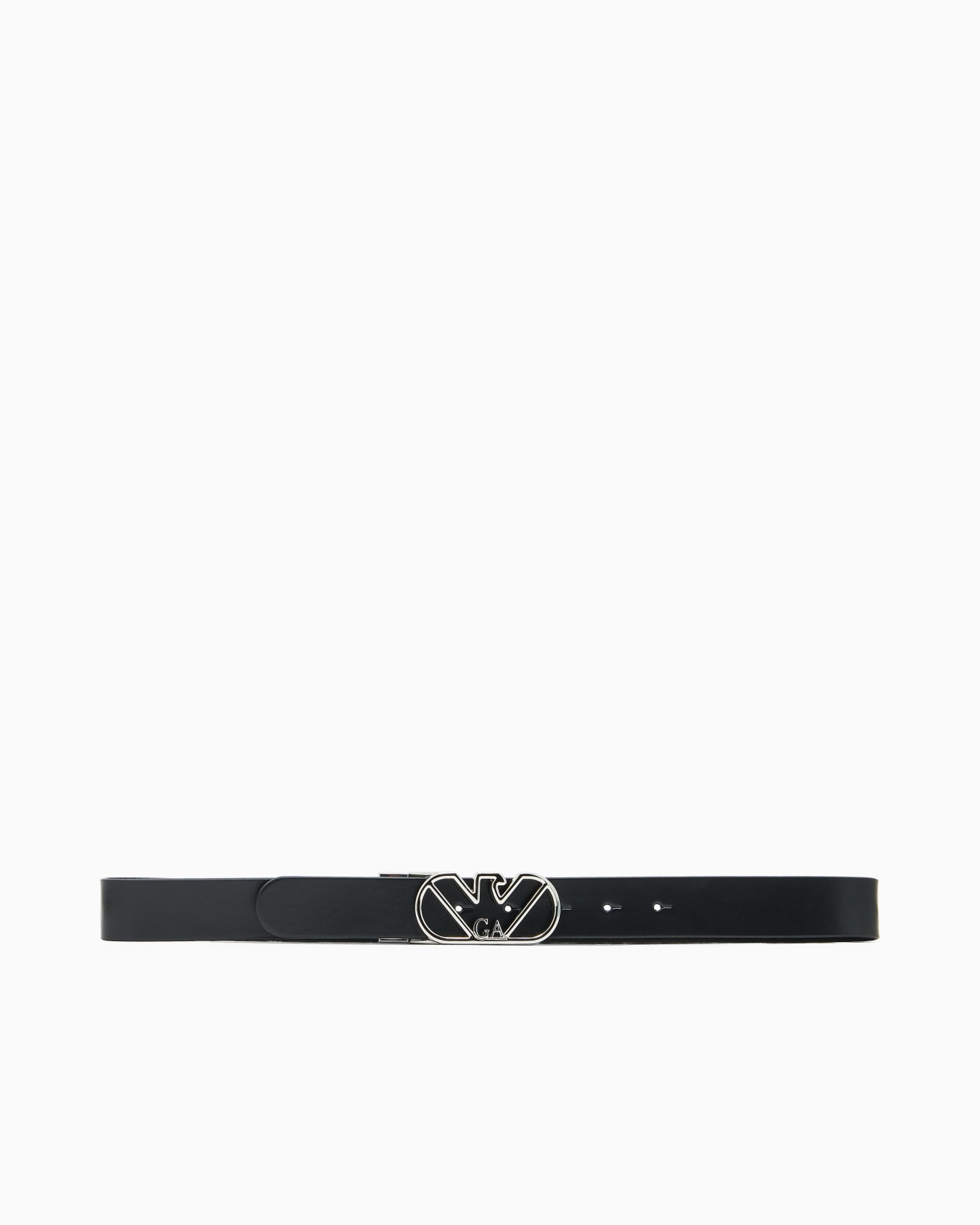 Leather reversible belt with eagle buckle Slide 2