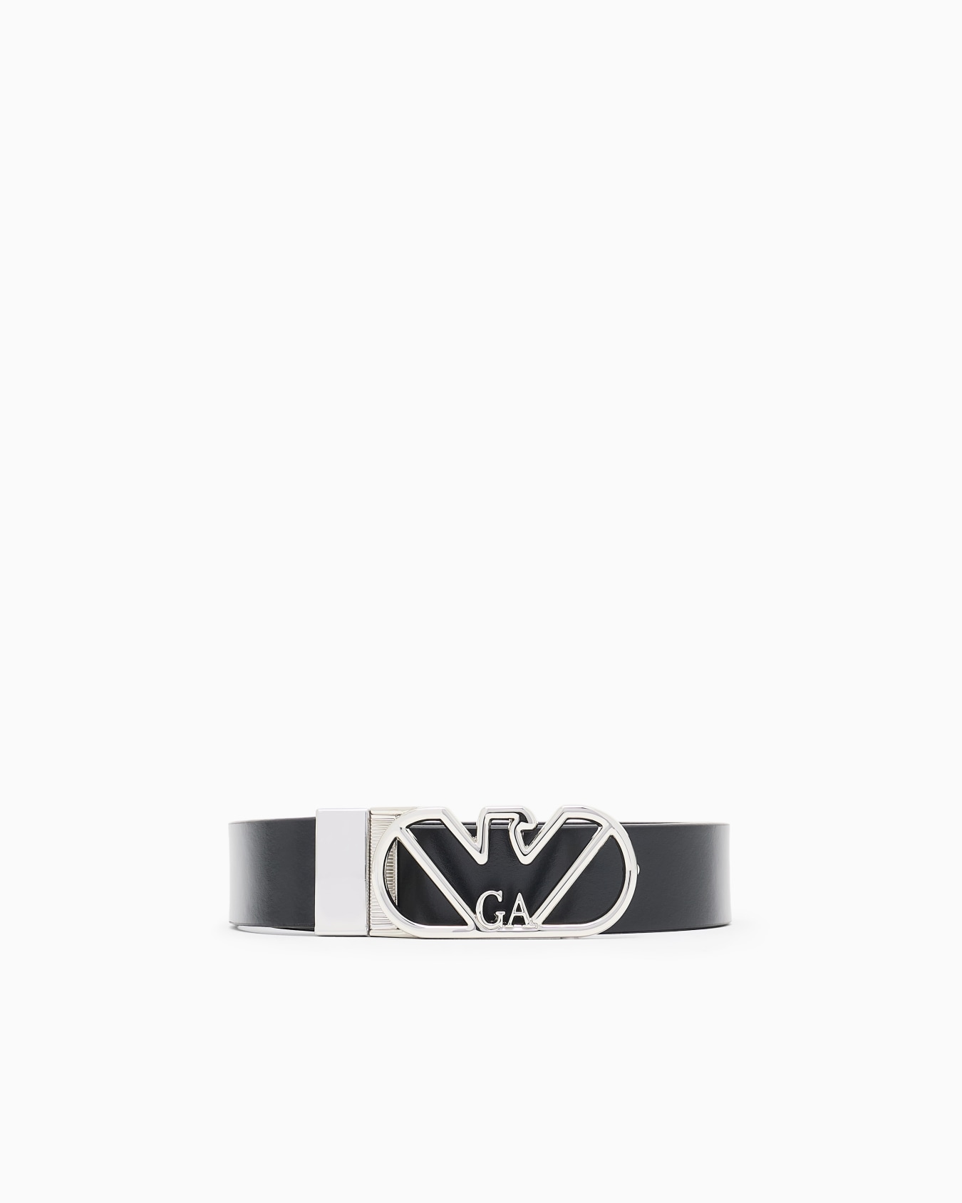 Leather reversible belt with eagle buckle Slide 0