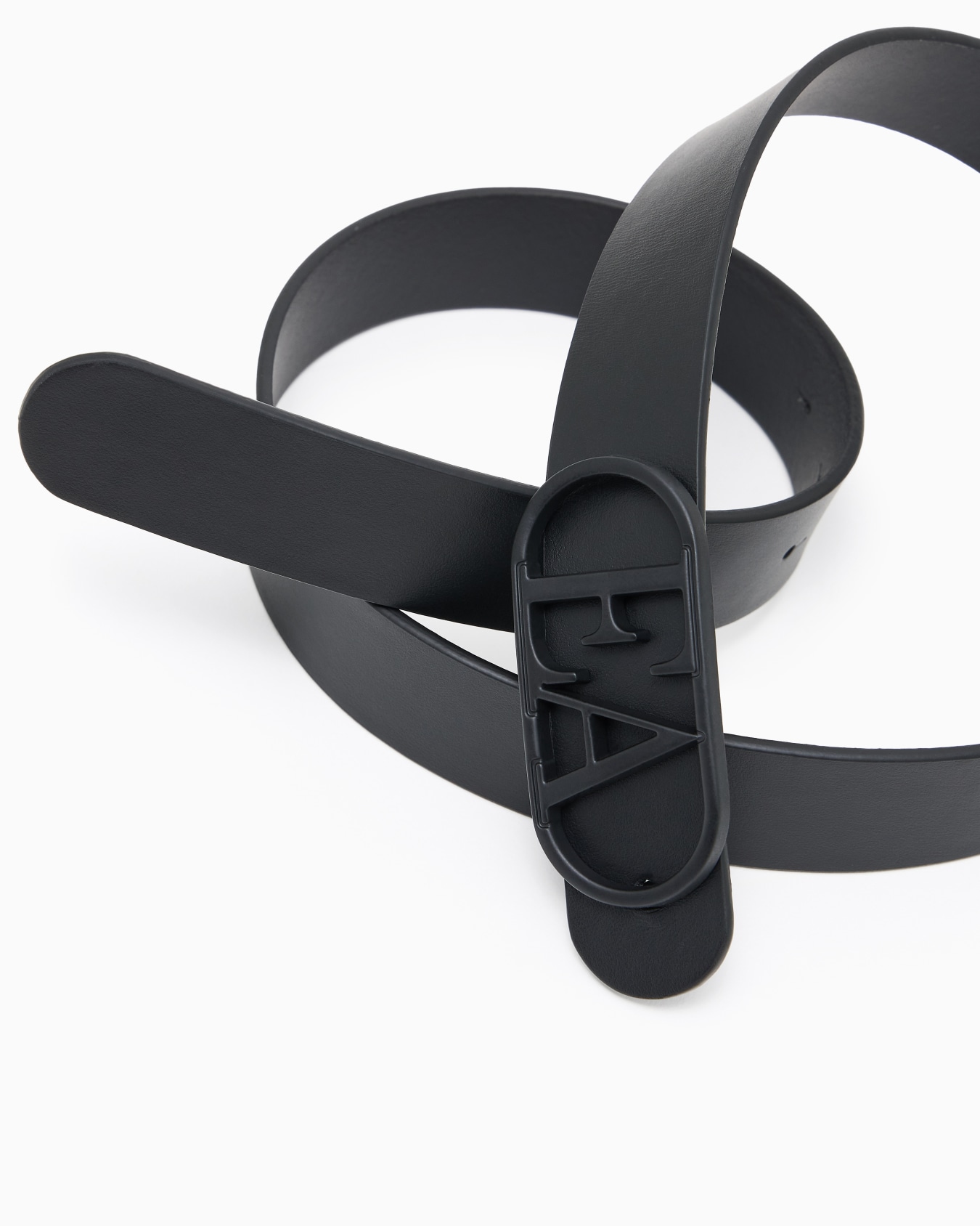 Leather belt with EA buckle Slide 1