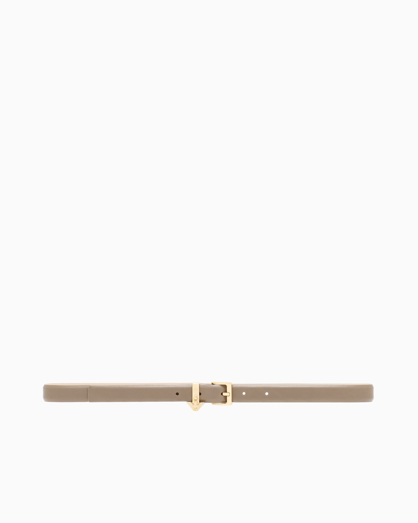Ceinture en cuir lisse avec bijou de sac logo Aigle Diapositive 2