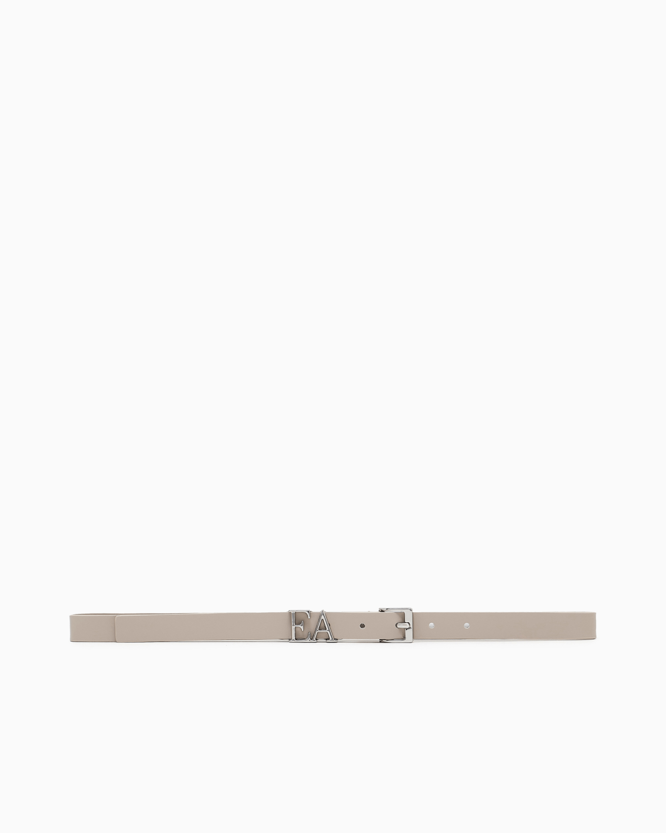 Smooth leather belt with moulded EA buckle Slide 2