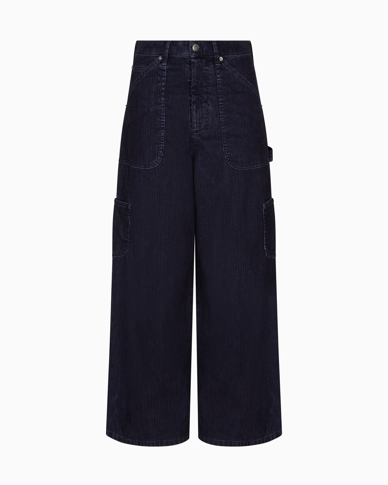 J2G flocked-rib garment-dyed drill cargo jeans Slide 0
