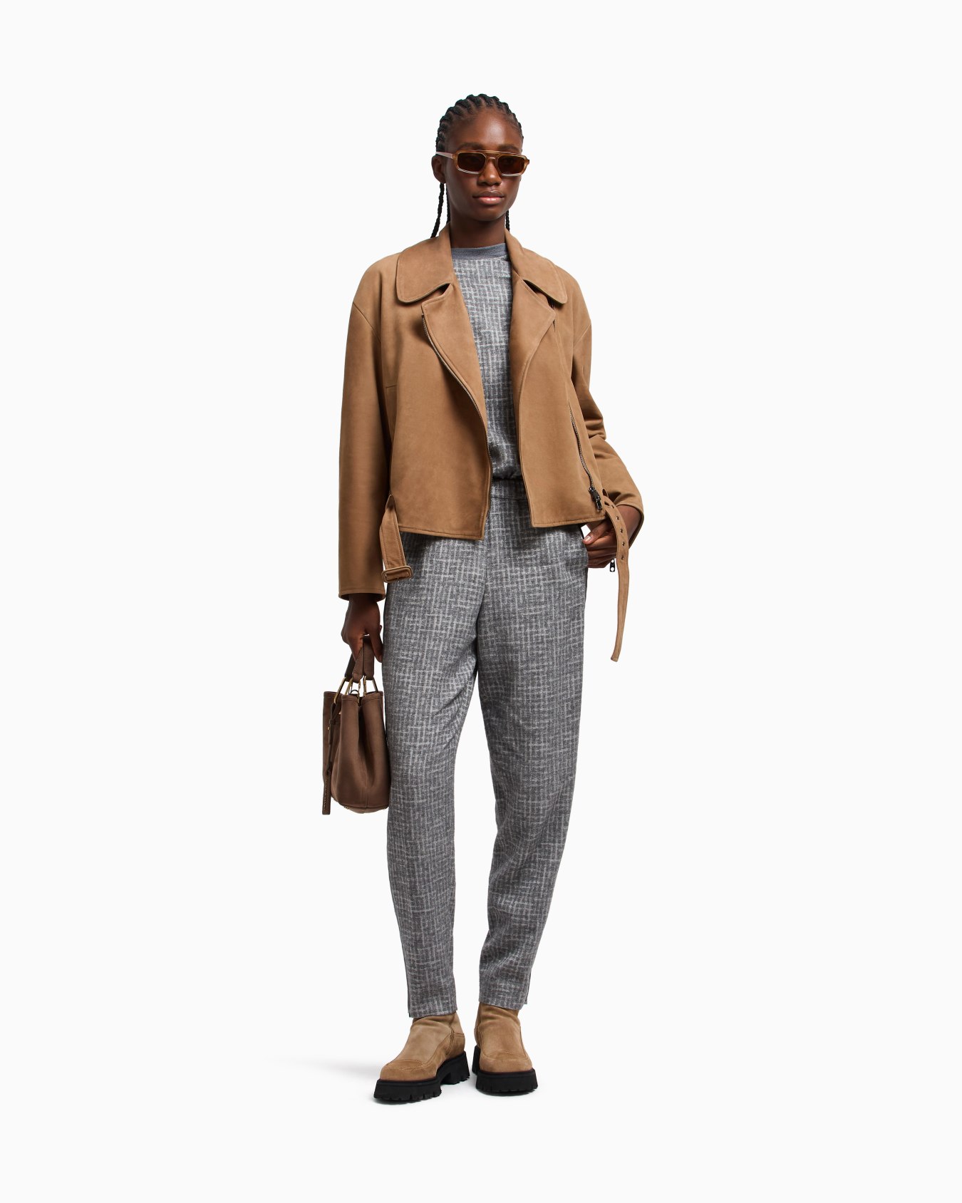 Icon nubuck calf leather biker jacket Slide 2