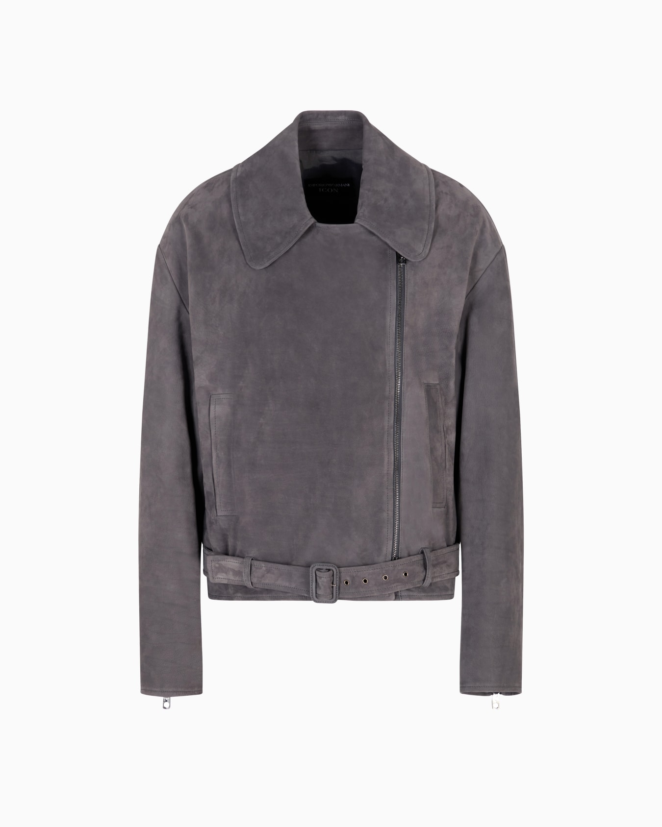Icon nubuck calf leather biker jacket Slide 0