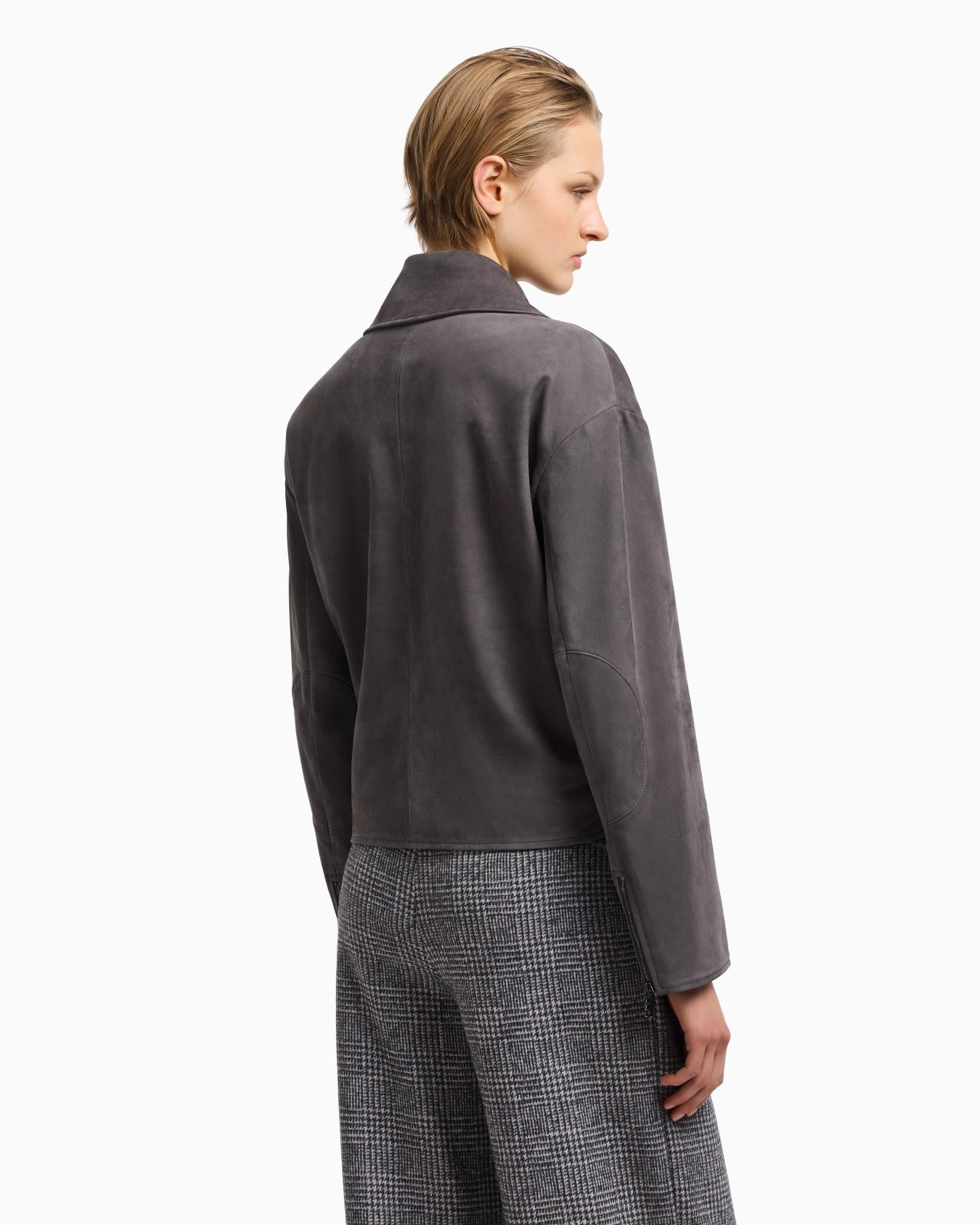 Icon nubuck calf leather biker jacket Slide 2