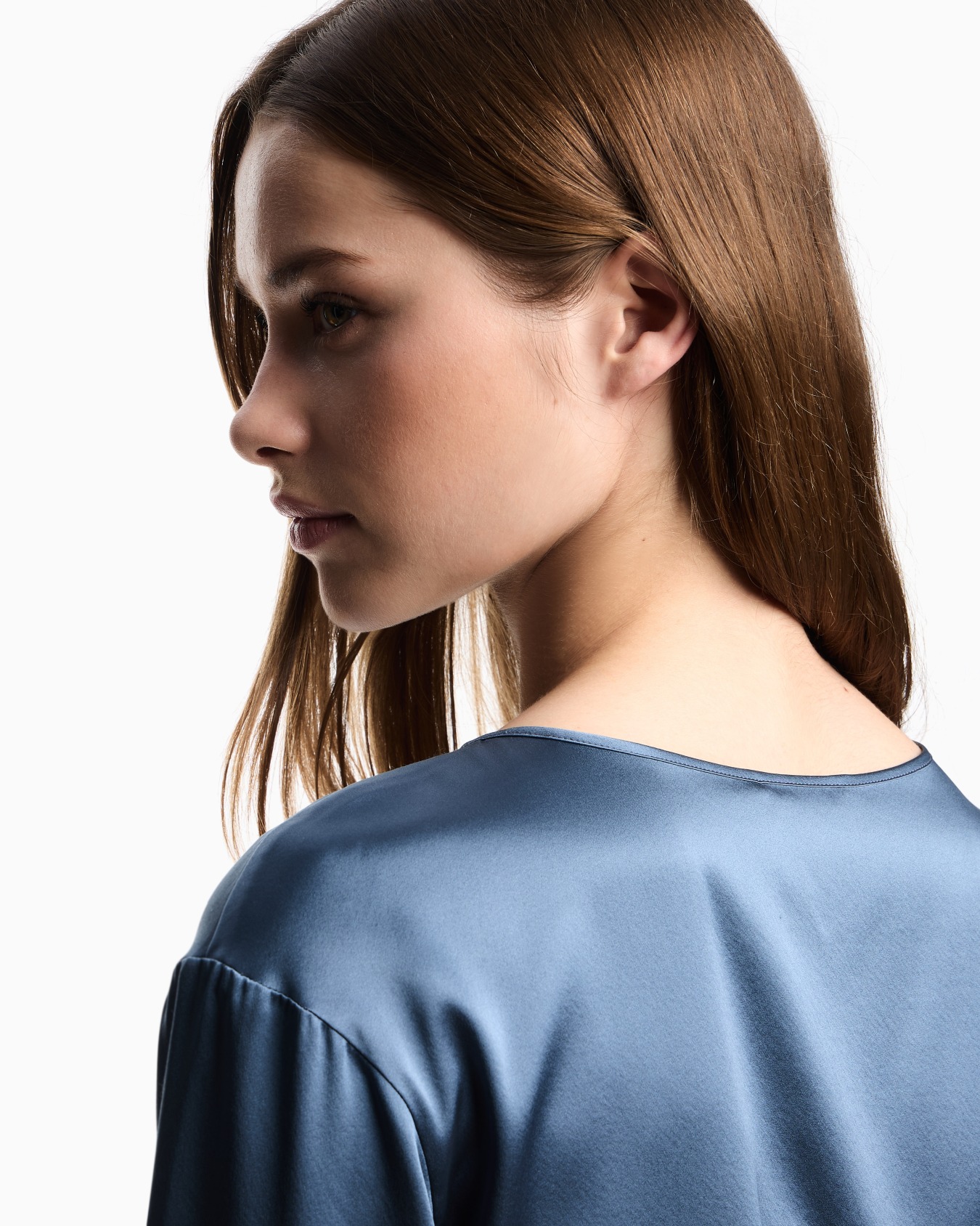 Blusa in raso di seta  Slide 4