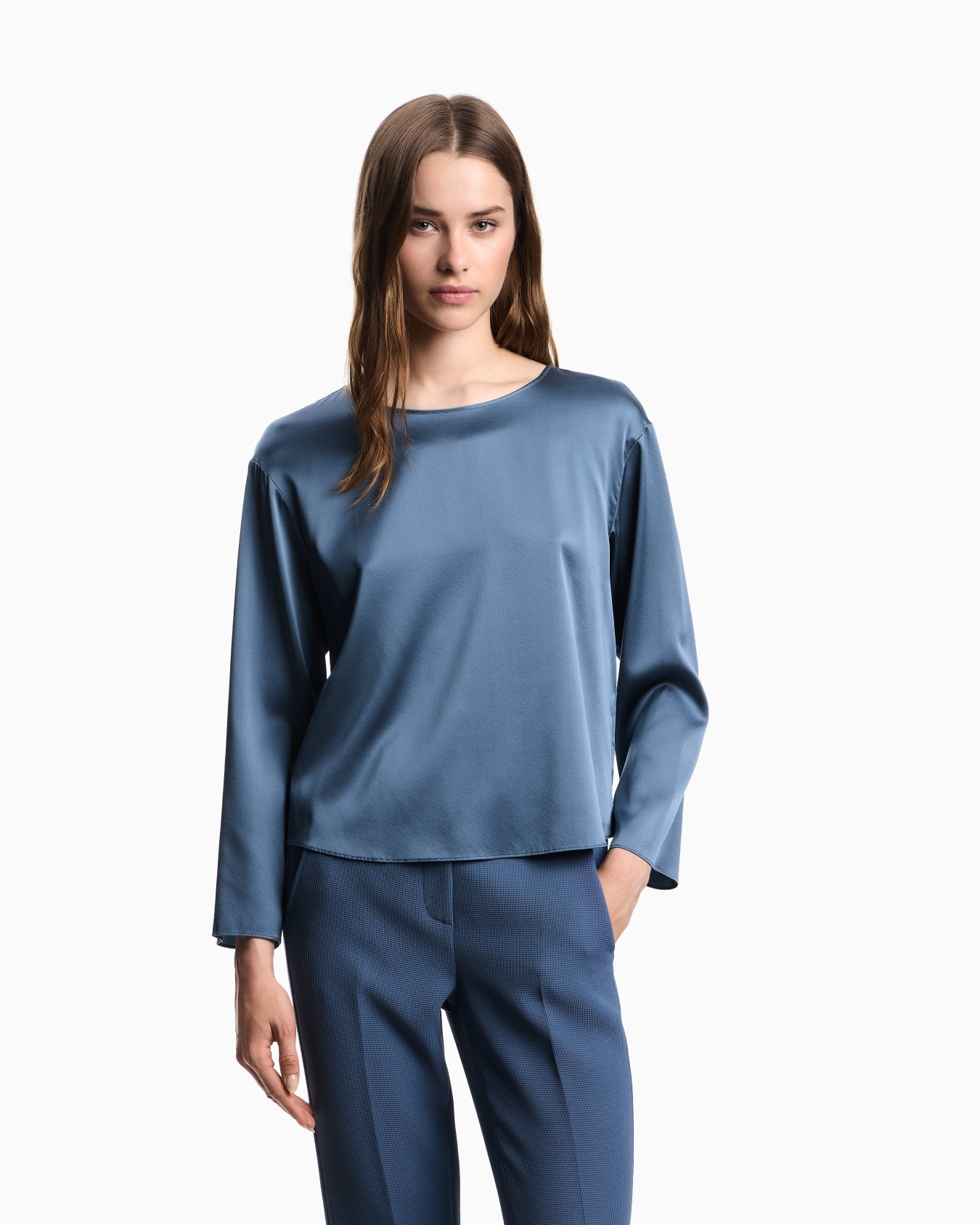 Blusa in raso di seta  Slide 3
