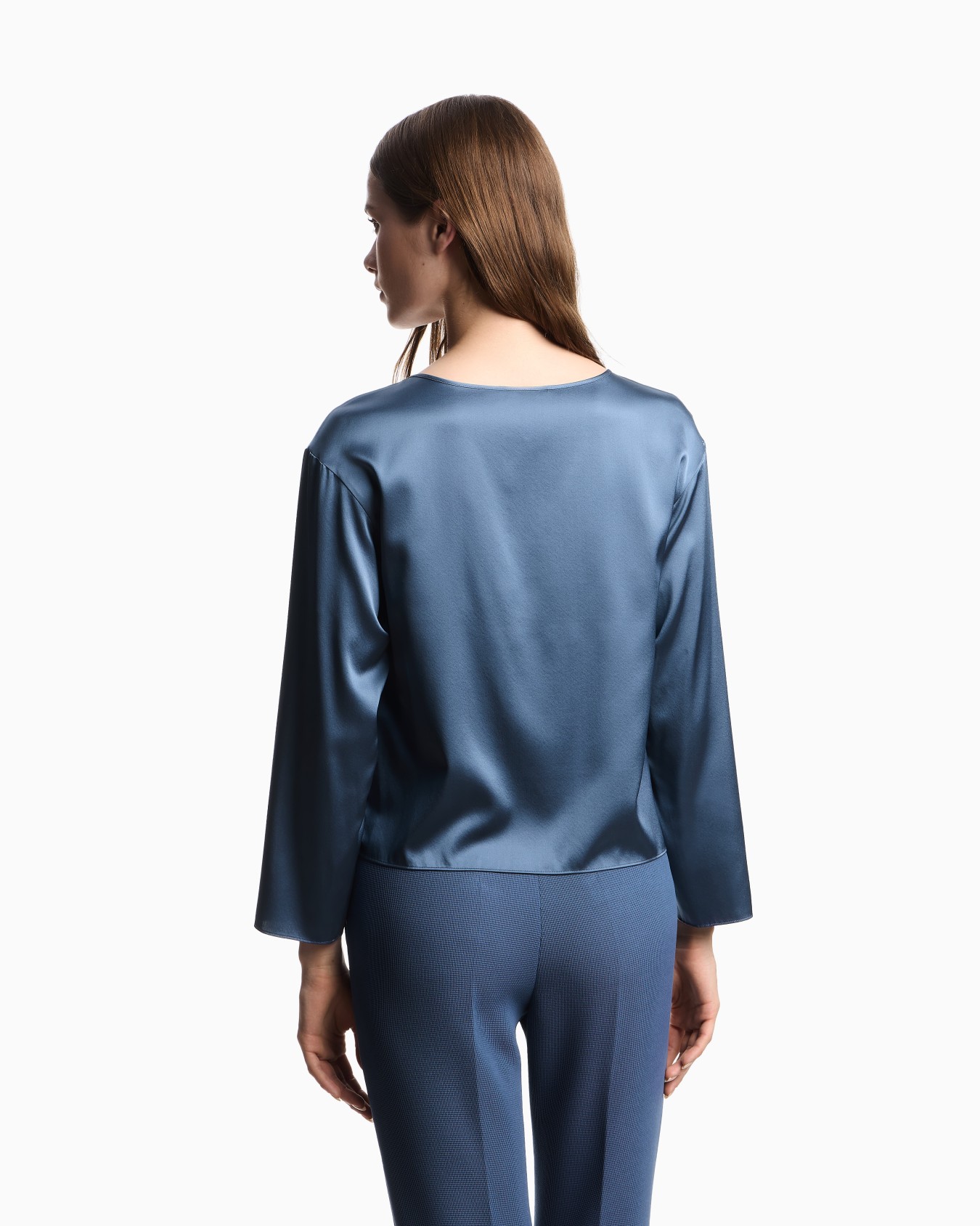 Blusa in raso di seta  Slide 2