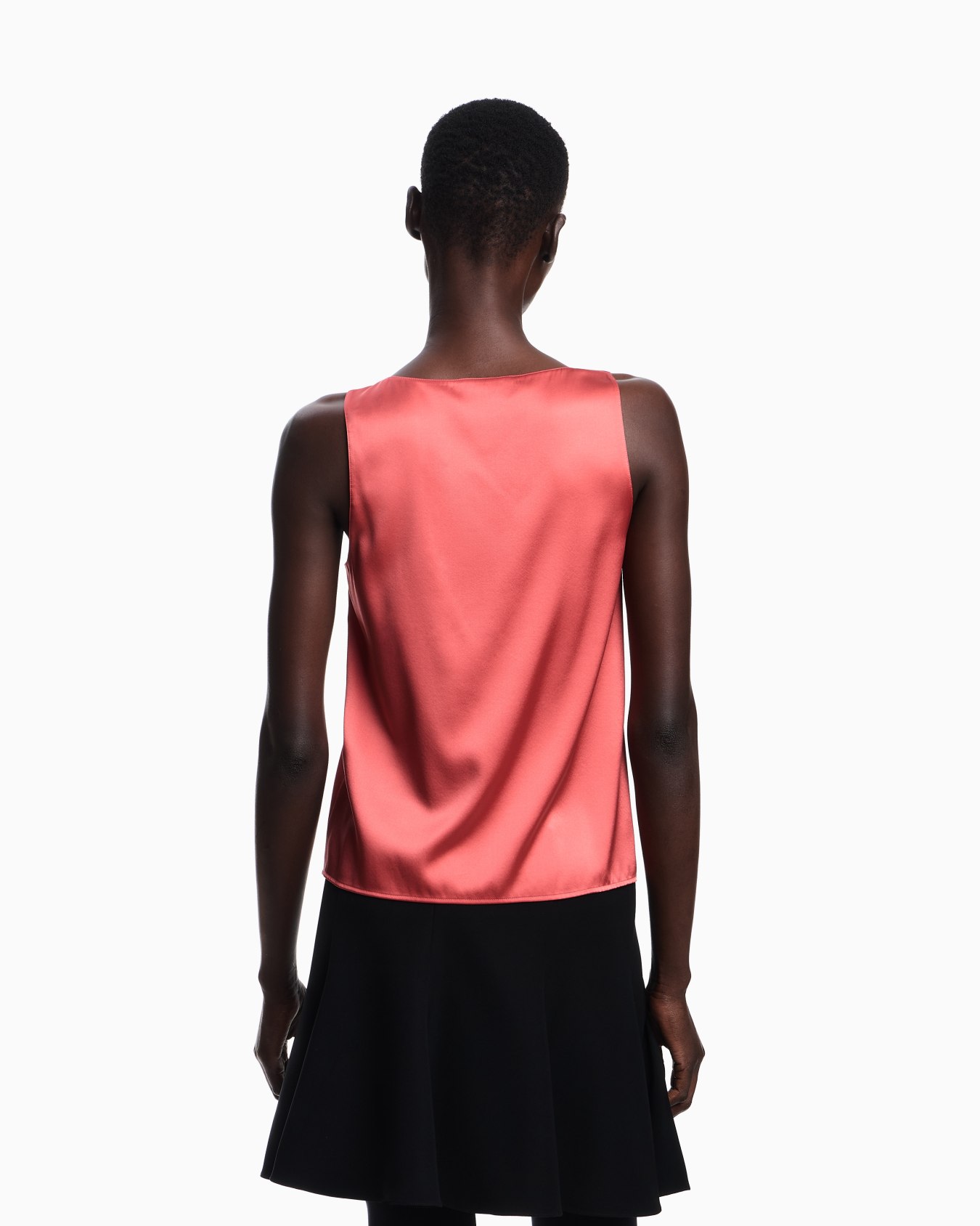 Silk satin V-neck top  Slide 2