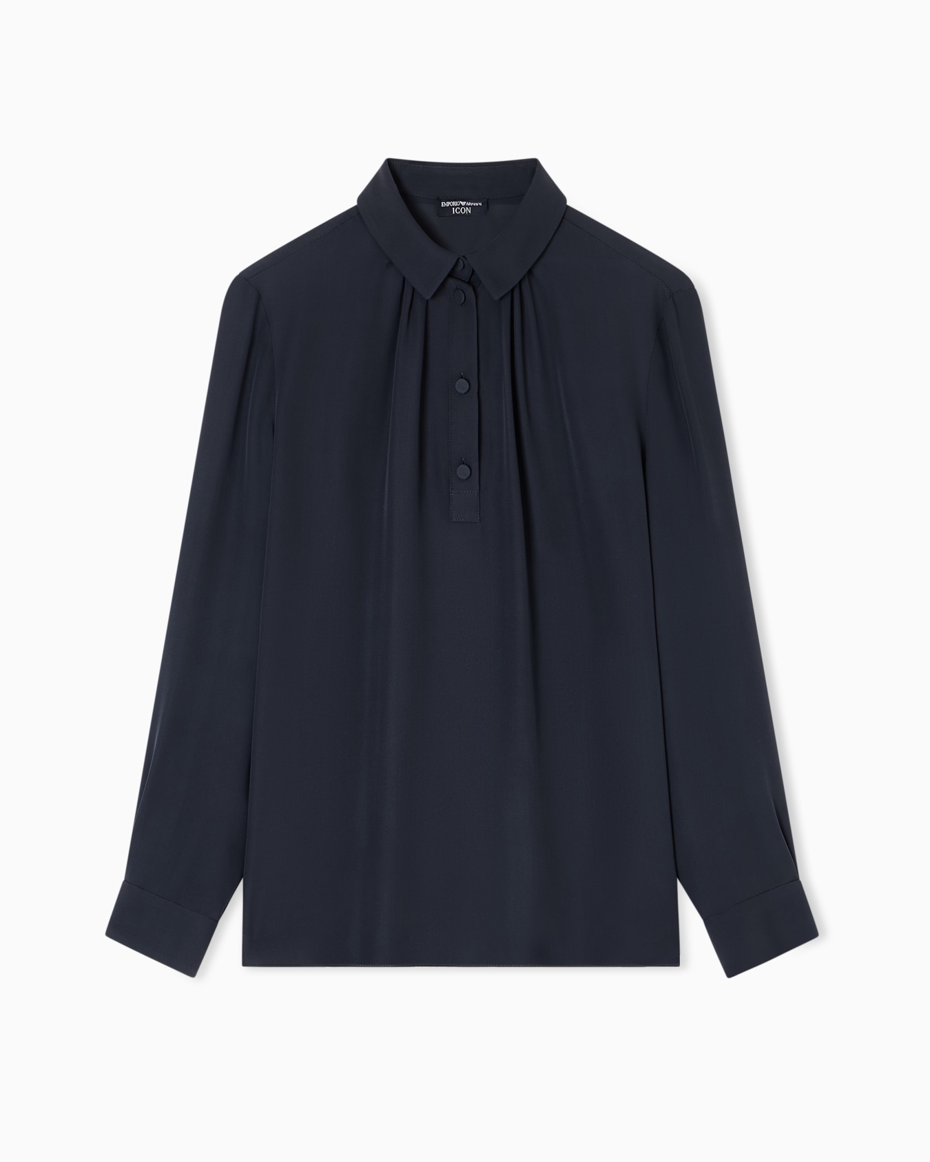 Icon blouse in silk double georgette Slide 0