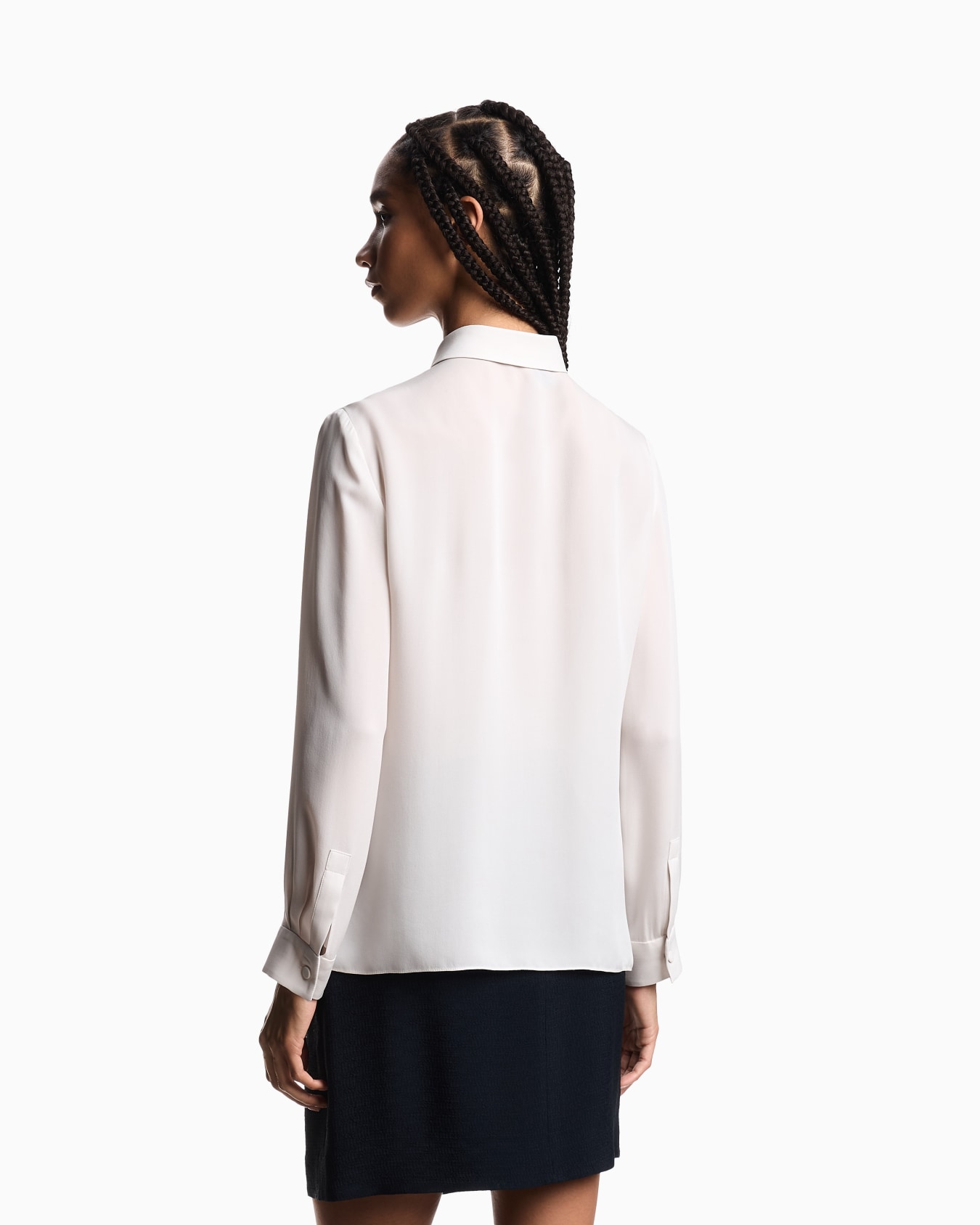 Icon blouse in silk double georgette Slide 2