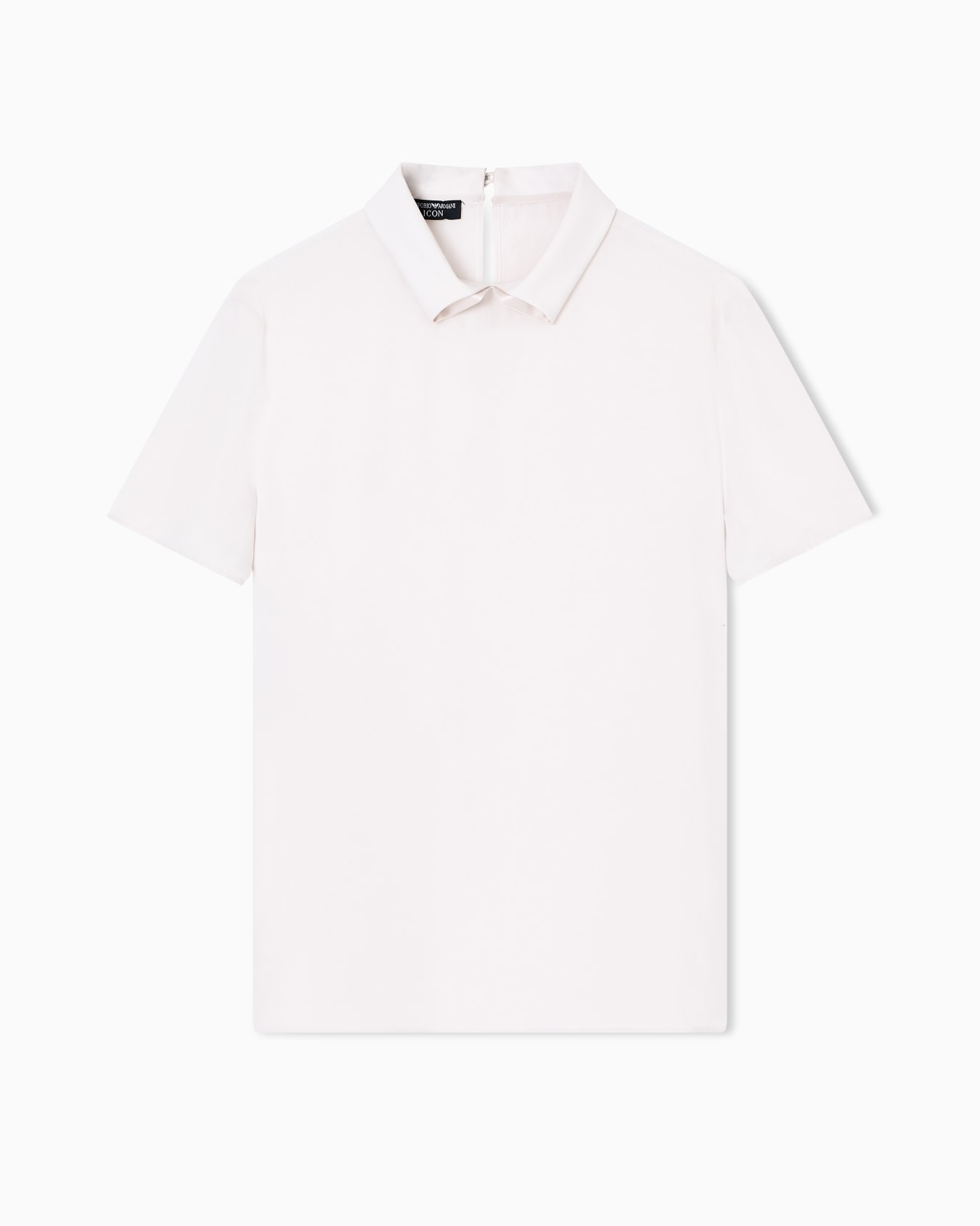 Icon silk double-georgette, short-sleeved blouse Slide 0