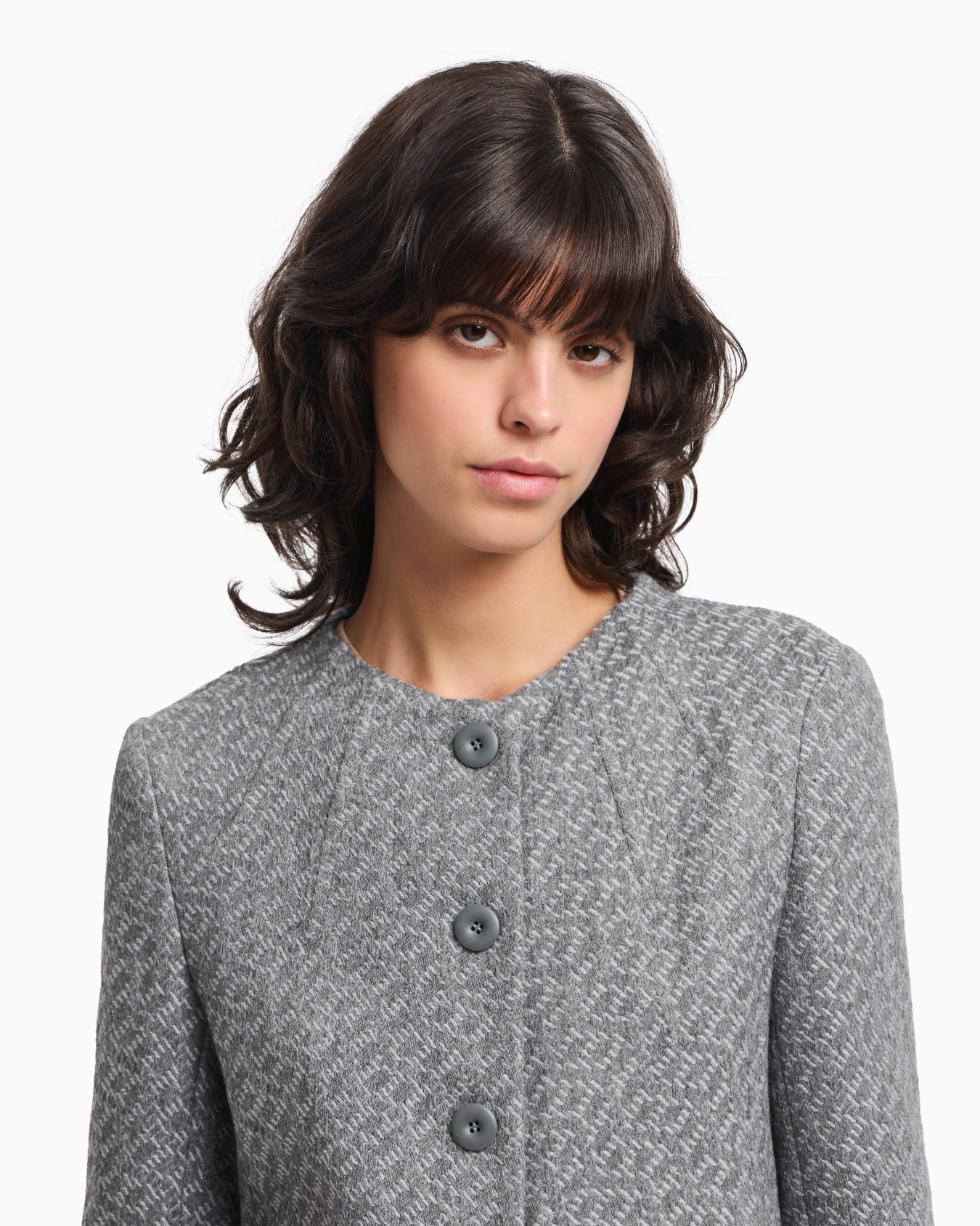 Icon tricot-effect jacquard knit jacket Slide 4