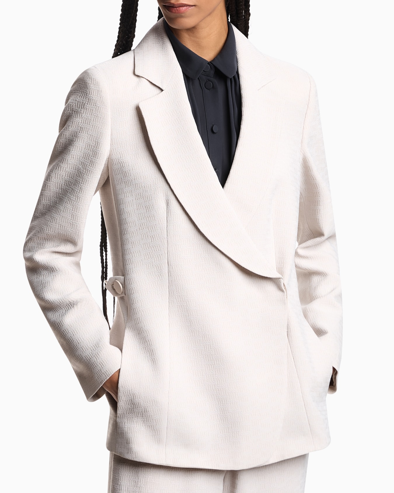 Blazer en tissu fluide armuré Icon Diapositive 4