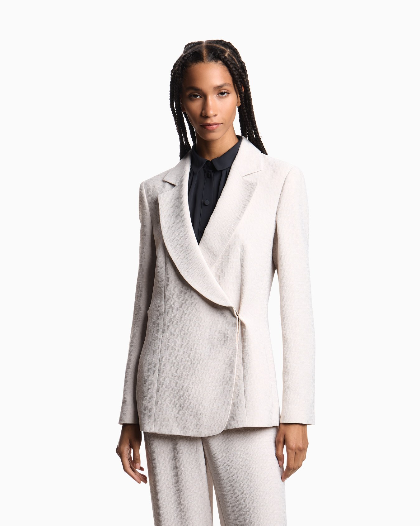 Blazer en tissu fluide armuré Icon Diapositive 3