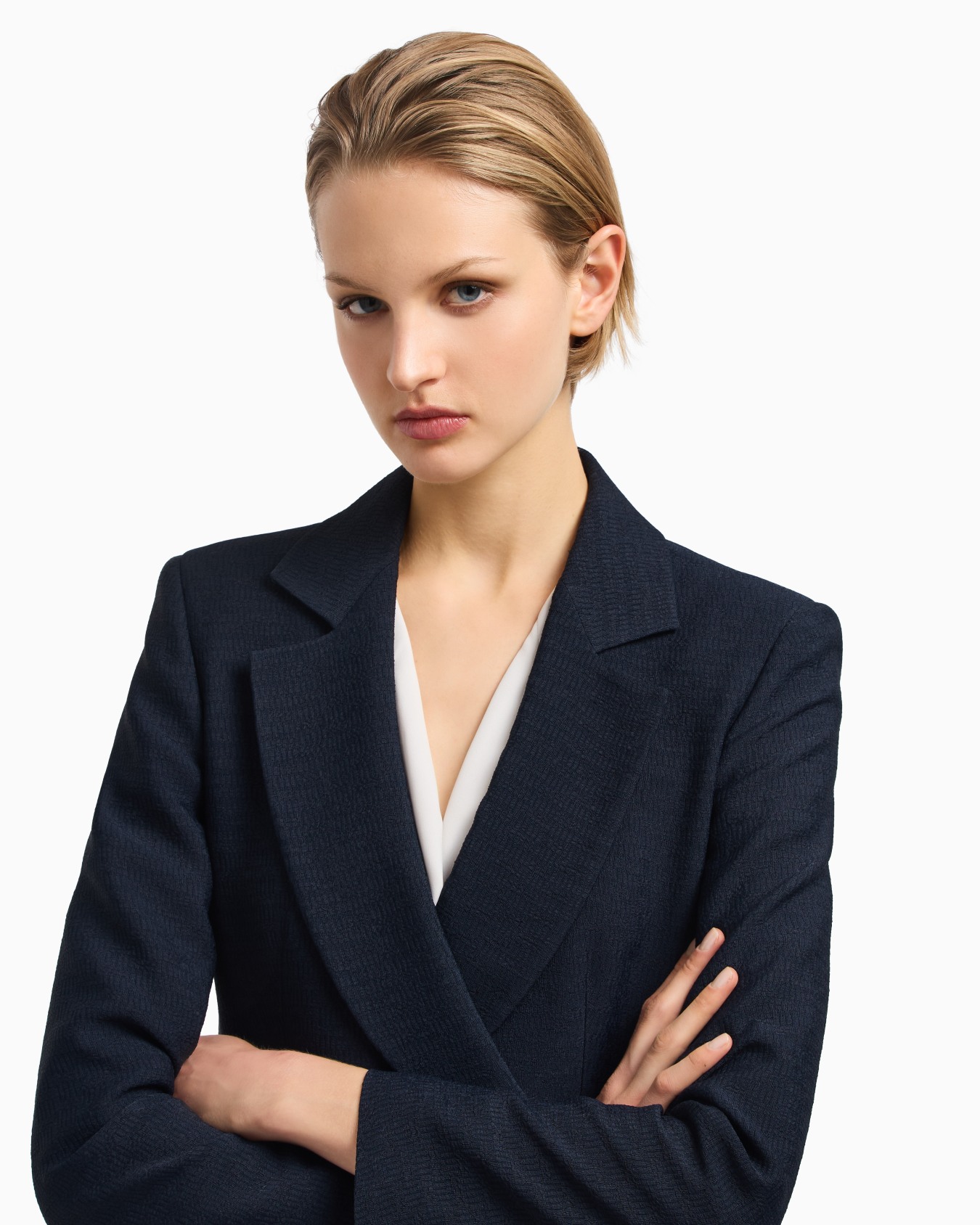 Icon blazer in flowing, armure fabric Slide 4