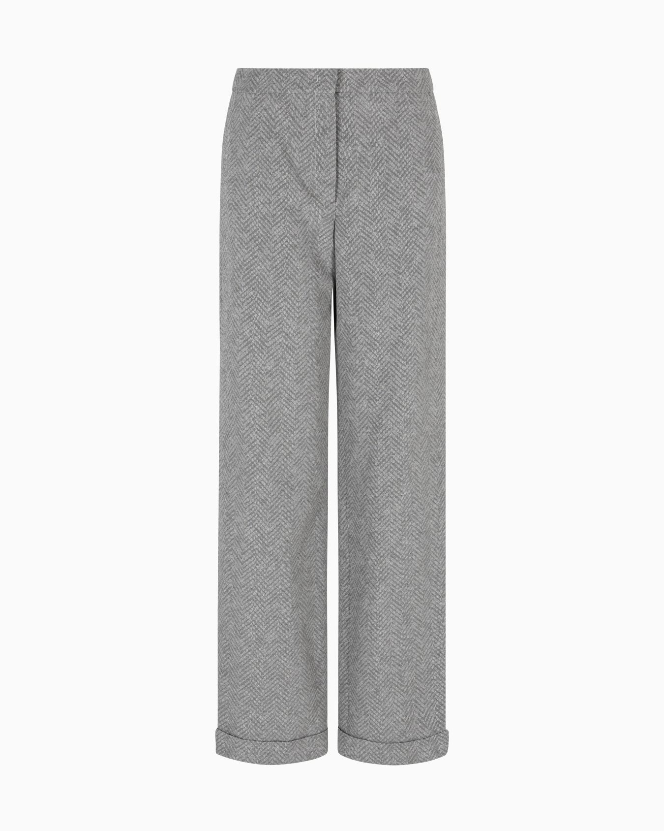 Pantaloni in misto viscosa chevron Icon Slide 0