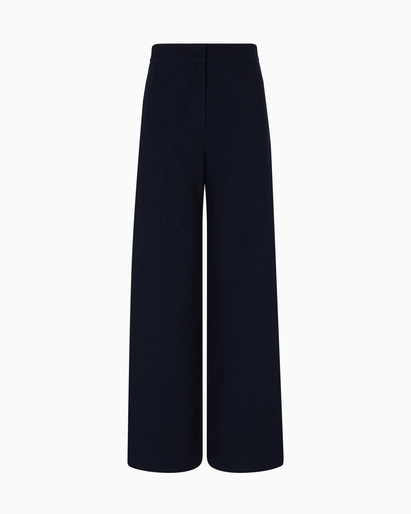 Pantalones anchos con motivo chevrón en tejido jacquard Icon Diapositiva 0