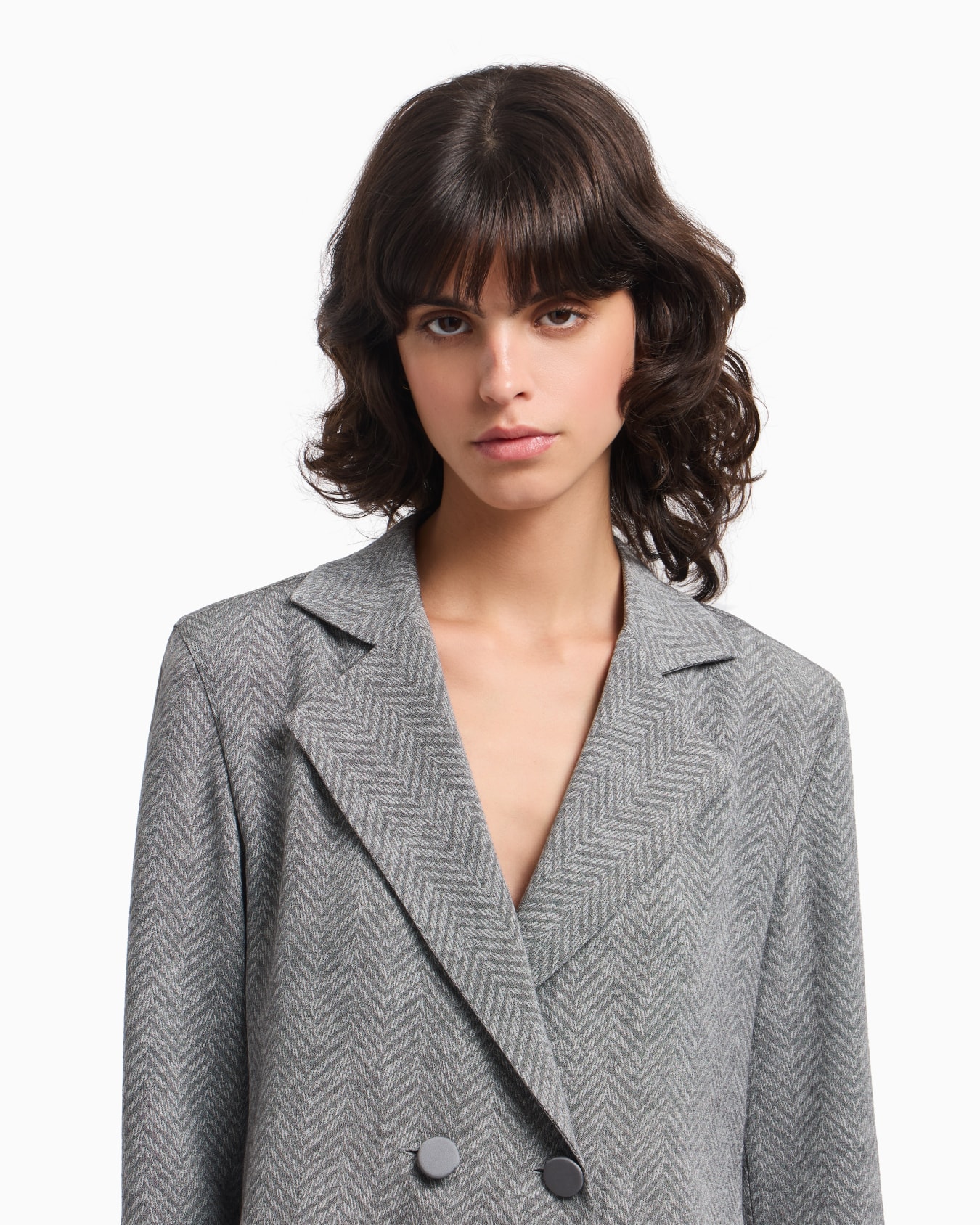 Icon chevron viscose-blend shirt jacket Slide 4
