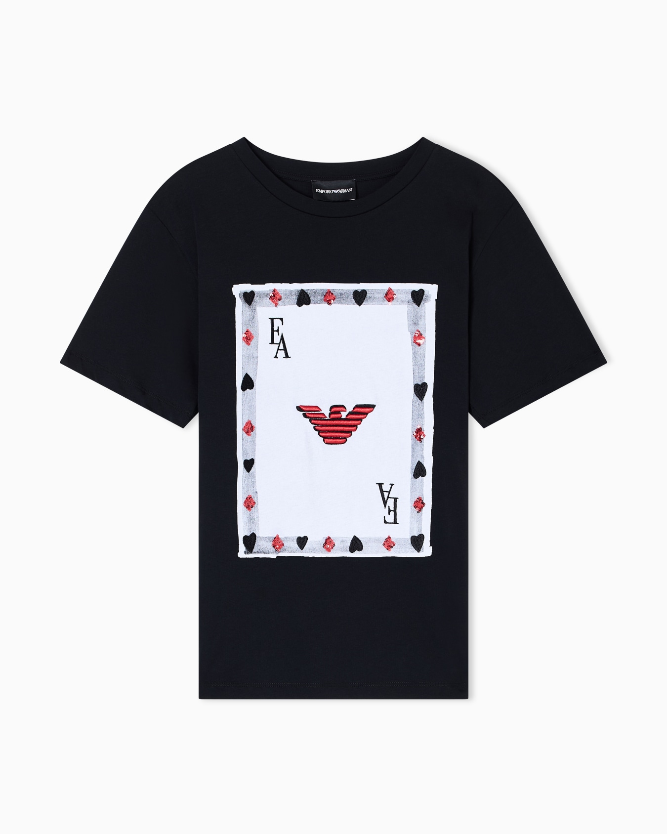 Tシャツ スーピマジャージー Jeu de Cartesプリント スライドする 0