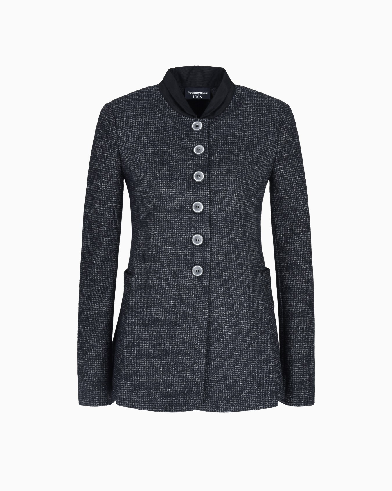 Icon houndstooth cloth single-breasted jacket Slide 0
