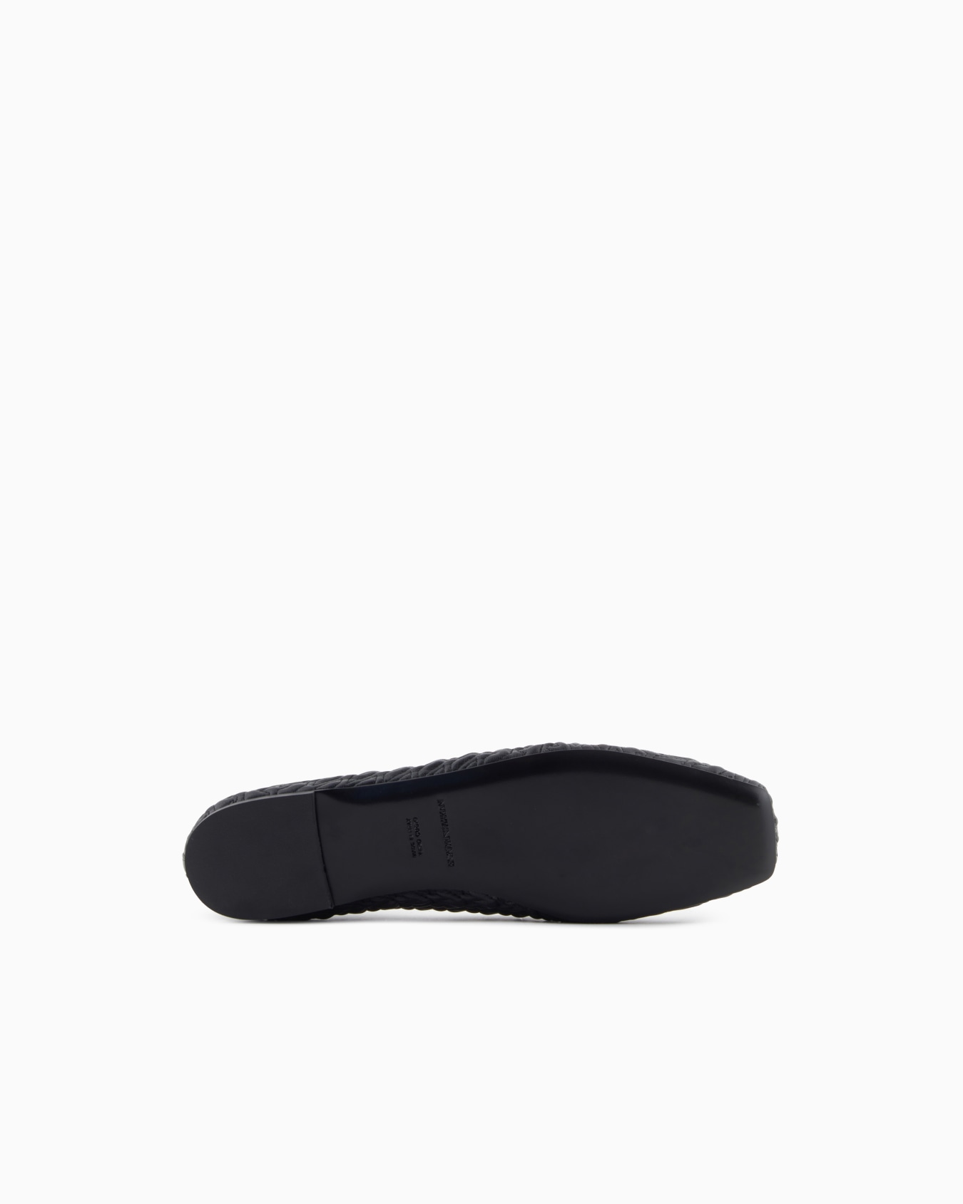 Embossed nappa leather-effect ballerinas with strap  Slide 5