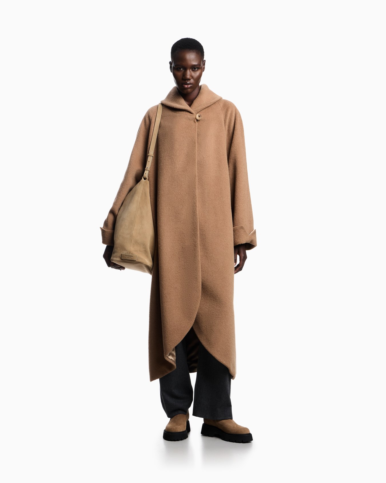 Icon alpaca-wool beaver long coat Slide 1