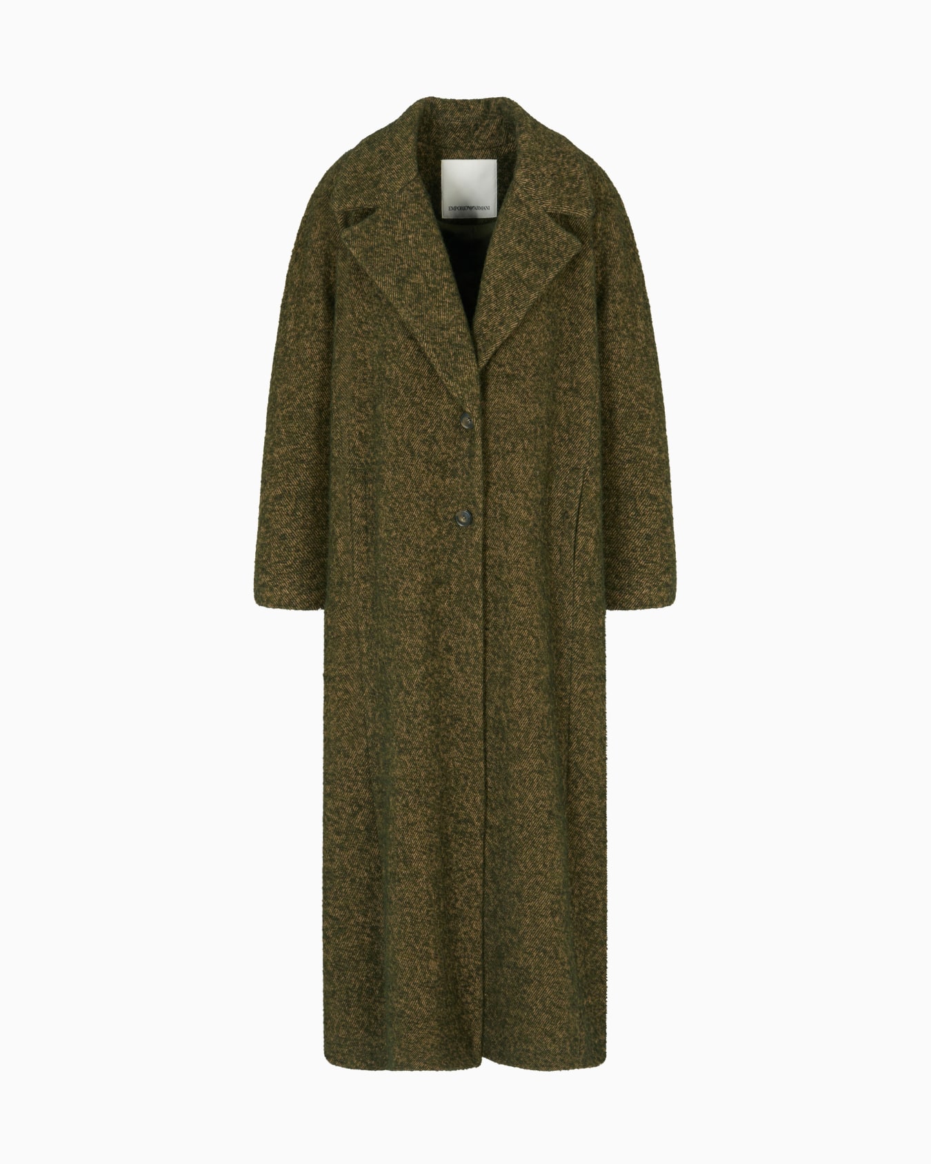 New York capsule collection bouclé wool-blend coat Slide 0