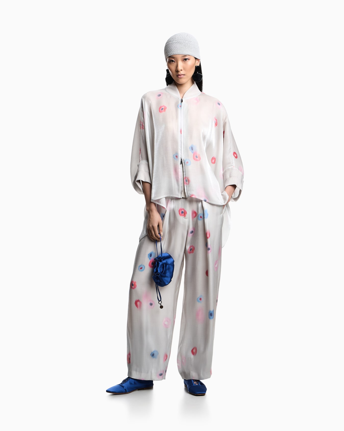 Tunique en viscose fluide avec imprimé fleurs all over Diapositive 1