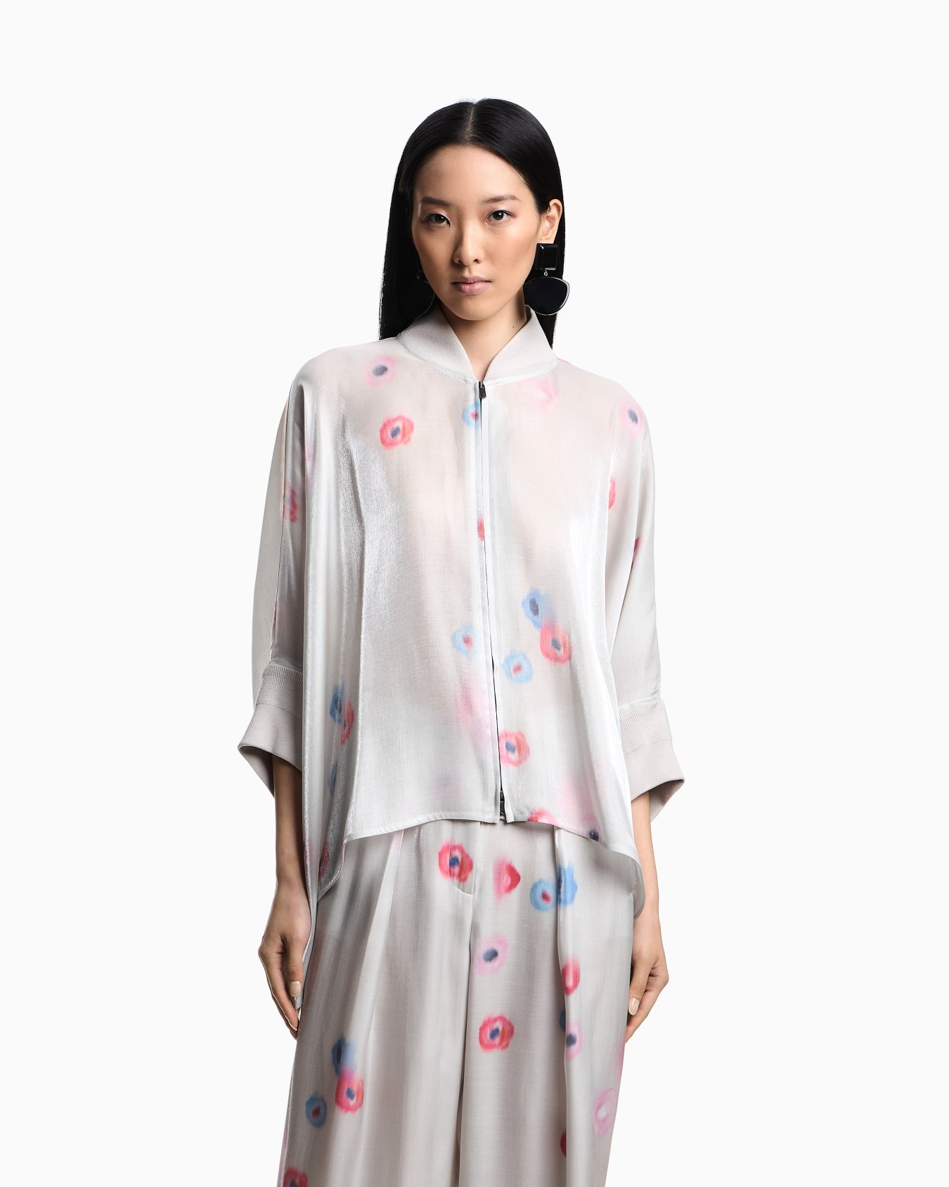 Tunique en viscose fluide avec imprimé fleurs all over Diapositive 3
