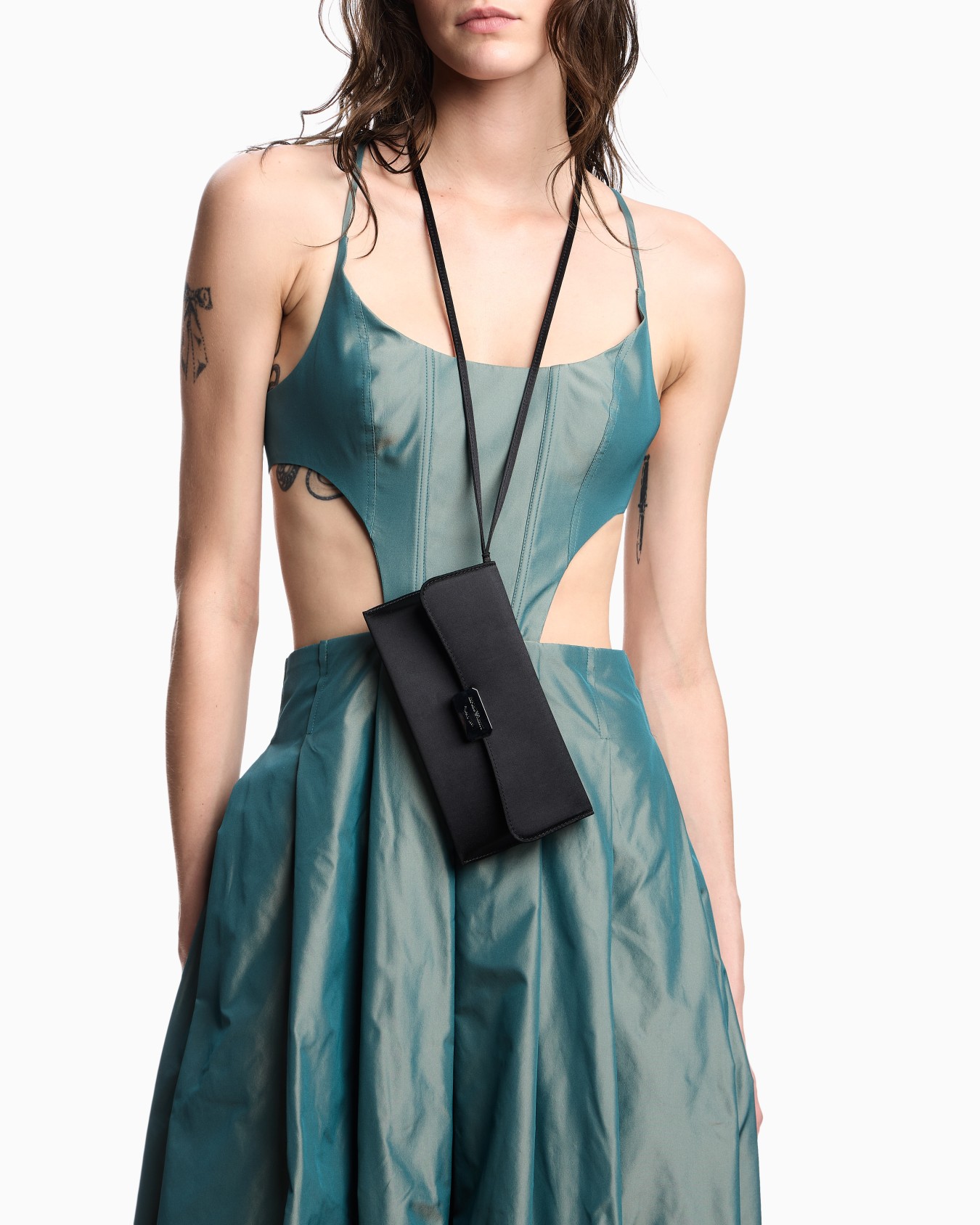 Satin clutch bag Slide 5