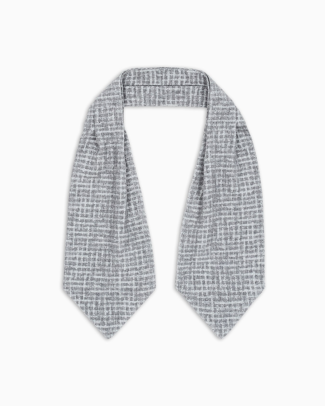 Foulard in misto lana vergine motivo check Icon Slide 0