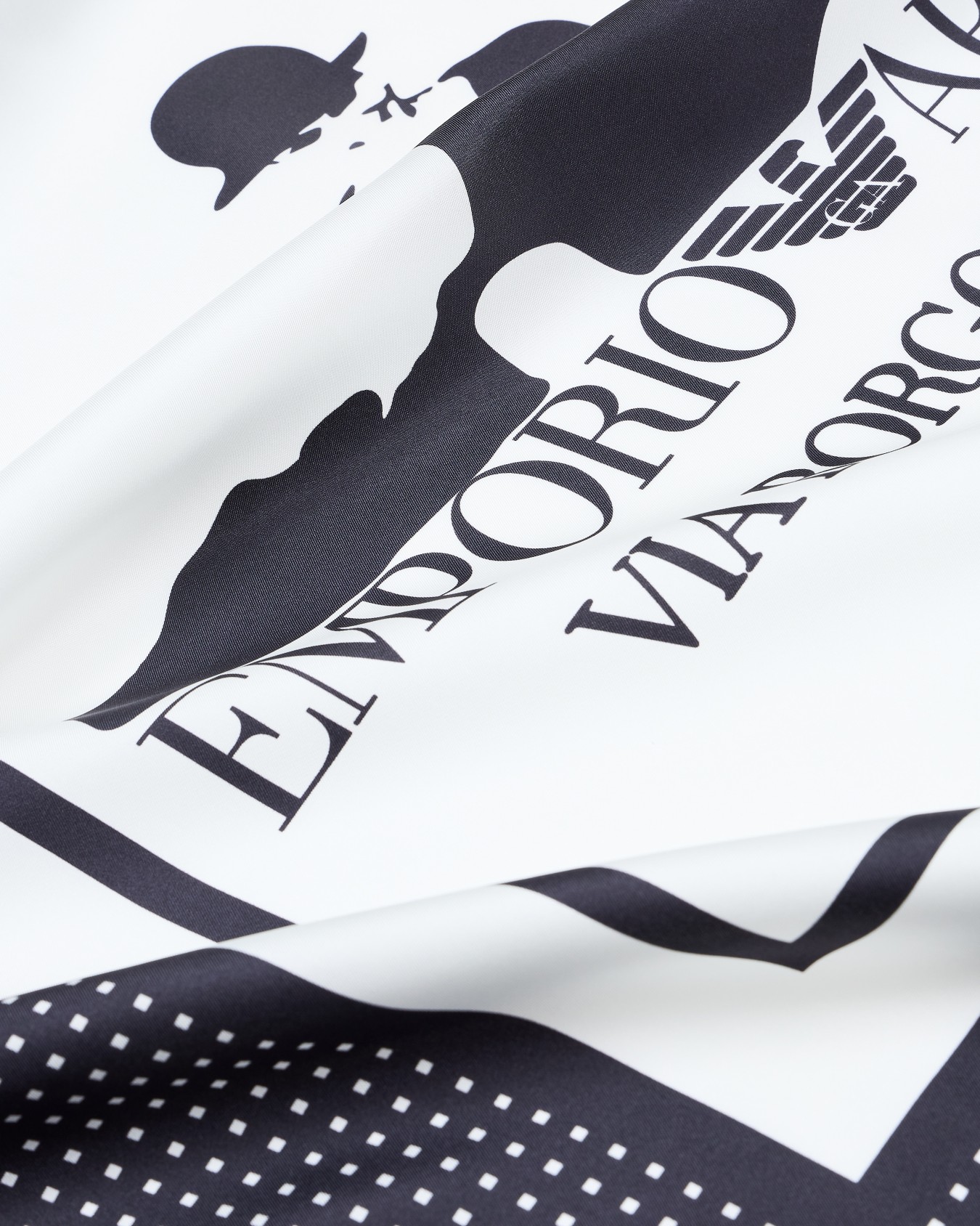 Silk foulard with Icon print Slide 1